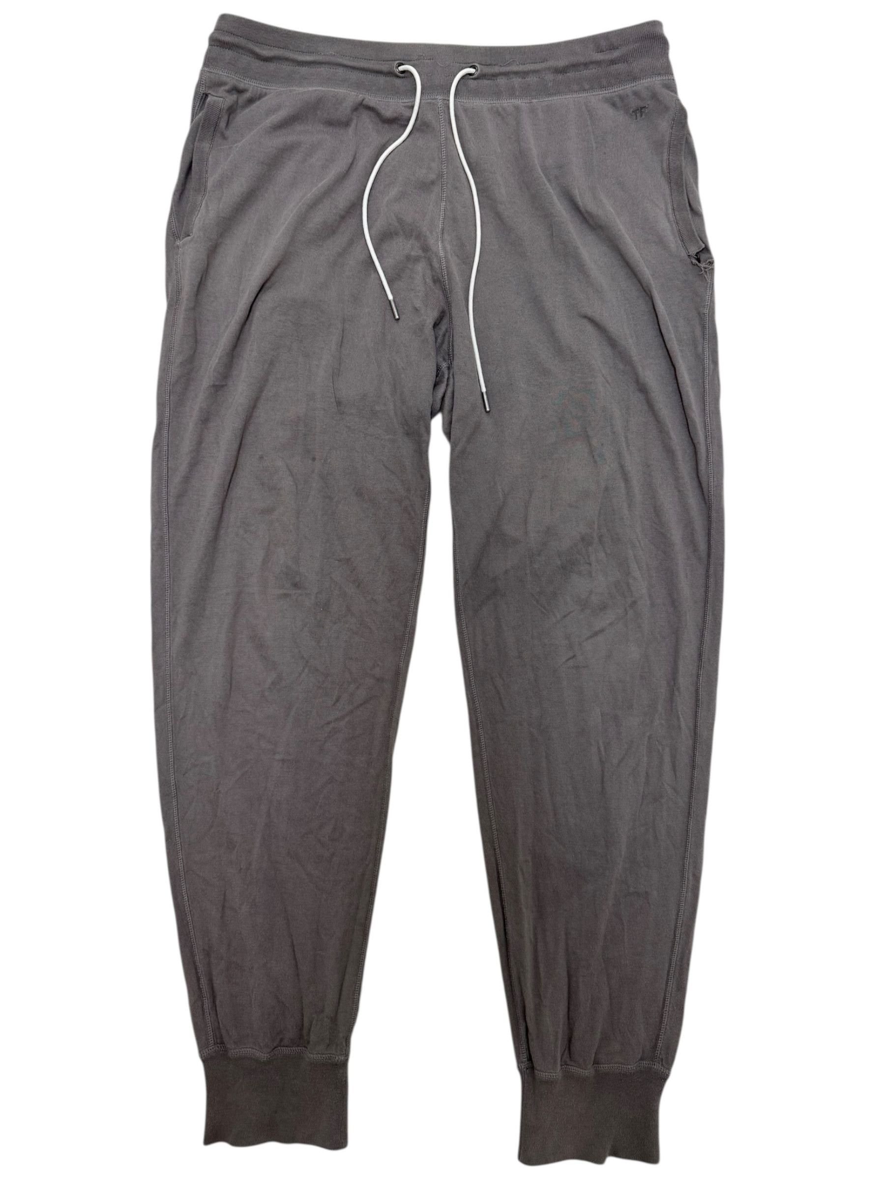 Tom Ford Tom Ford Grey Mens Embroidered Logo Sweatpants Size US 34 / EU 50 - 1 Thumbnail