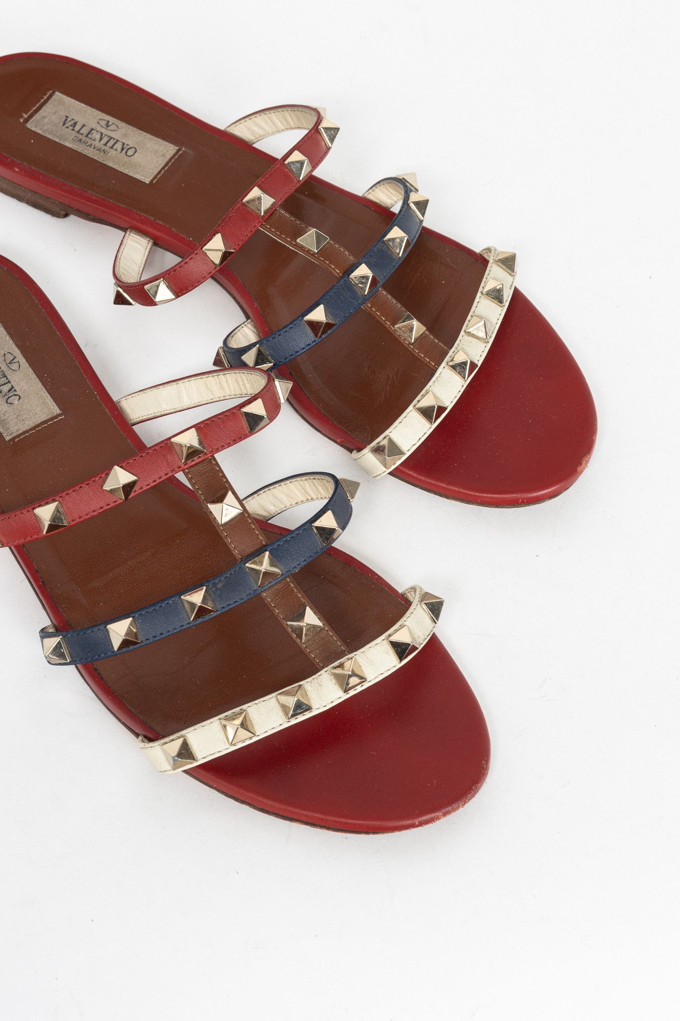 Valentino Valentino Garavani Rockstud Flat Mule Sandals Size US 8 / IT 38 - 7 Thumbnail