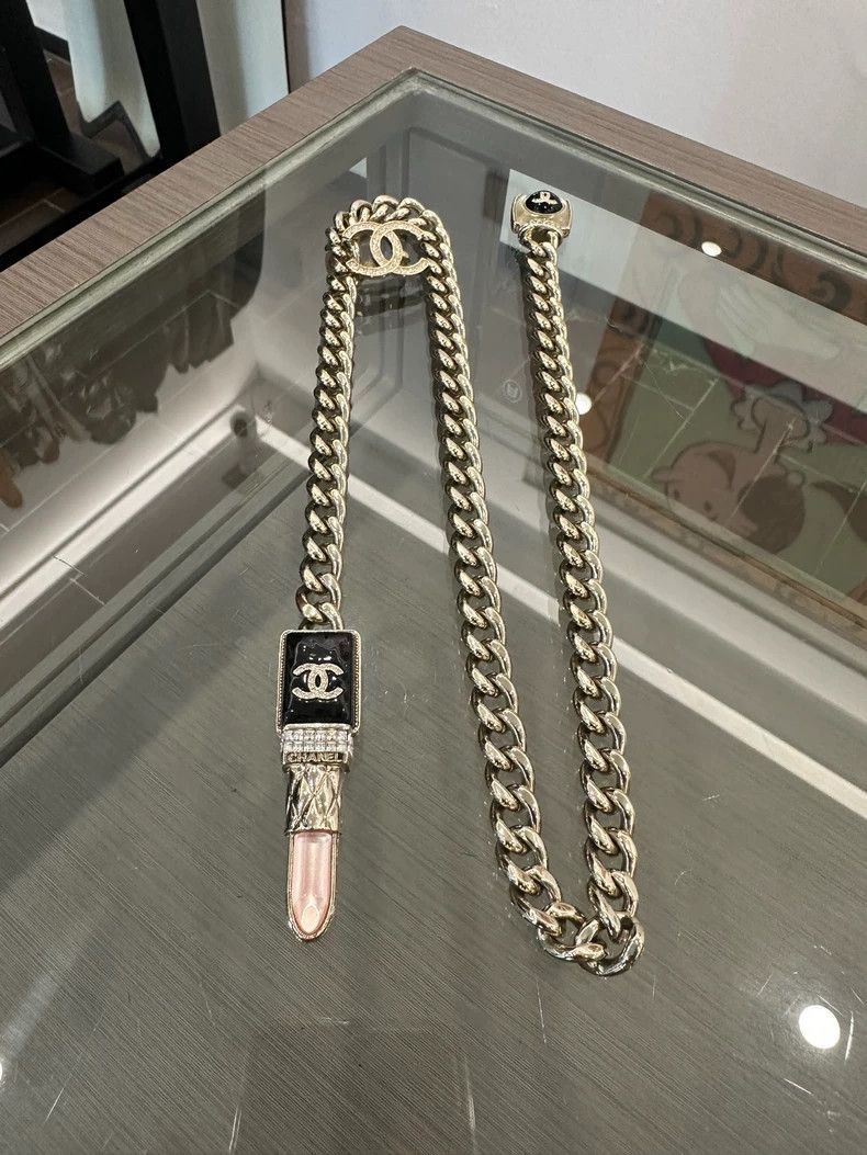 Chanel Chanel Double C Logo Adjustable Choker Necklace Size ONE SIZE - 2 Thumbnail