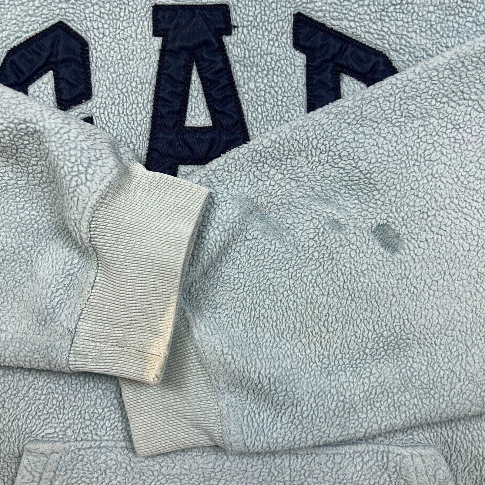 Gap × Vintage Vintage Gap Hoodie XL Spell Out Outdoor Sweater 90s Fleece Size US XL / EU 56 / 4 - 3 Thumbnail