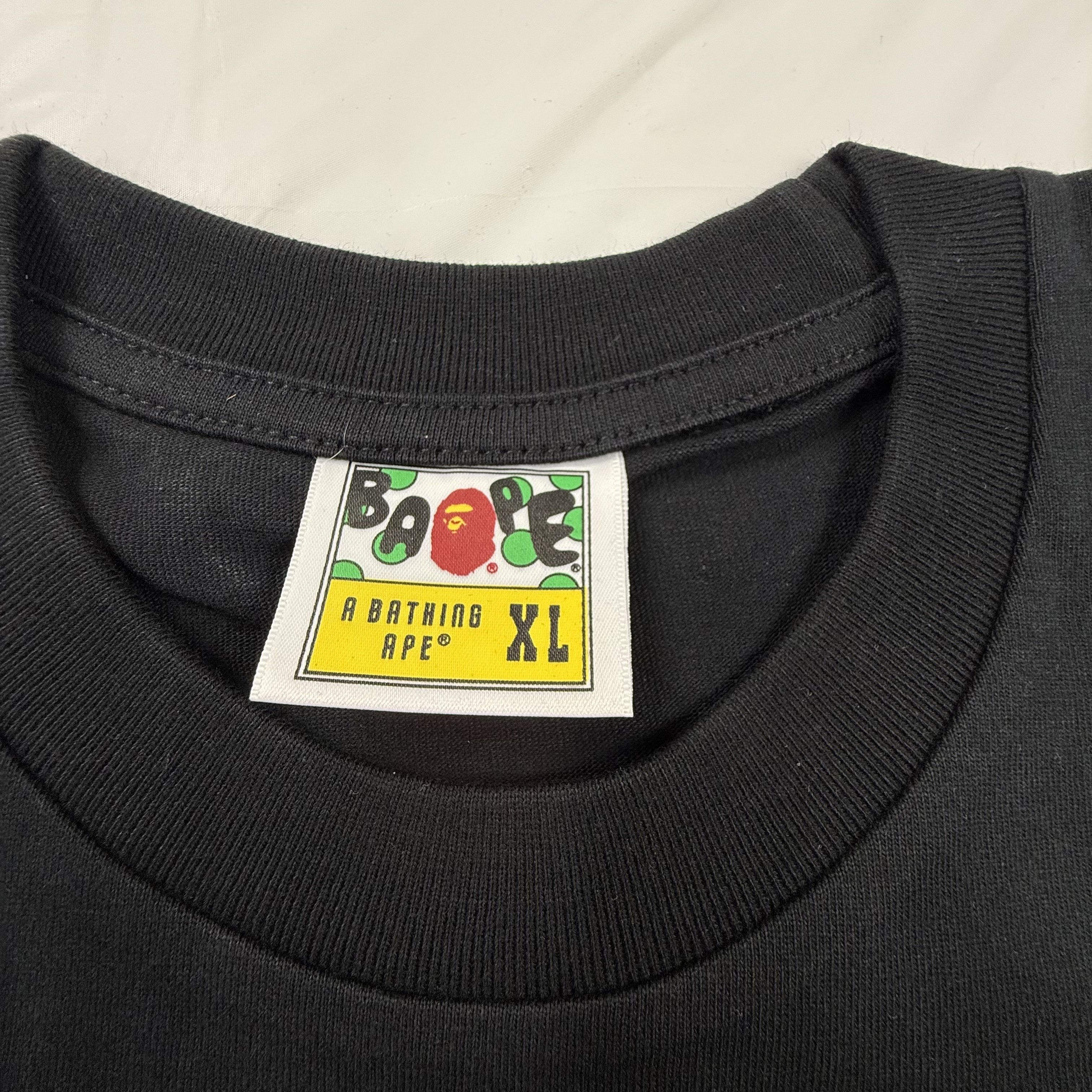 Bape A Bathing Ape Black A Rising Bape Graphic T-Shirt XL Size US XL / EU 56 / 4 - 5 Thumbnail