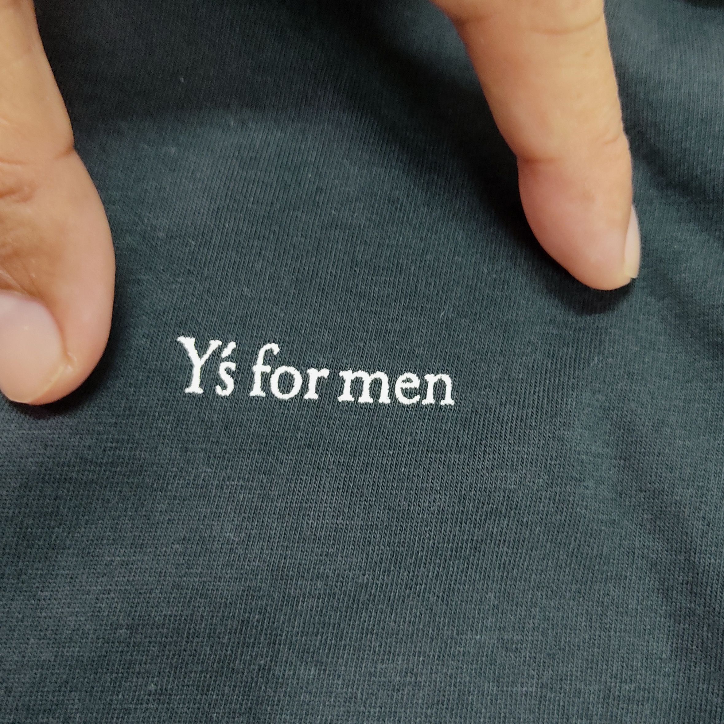 Yohji Yamamoto Y's For Men Faded Black Long Sleeve T-shirt Size US L / EU 52-54 / 3 - 6 Thumbnail