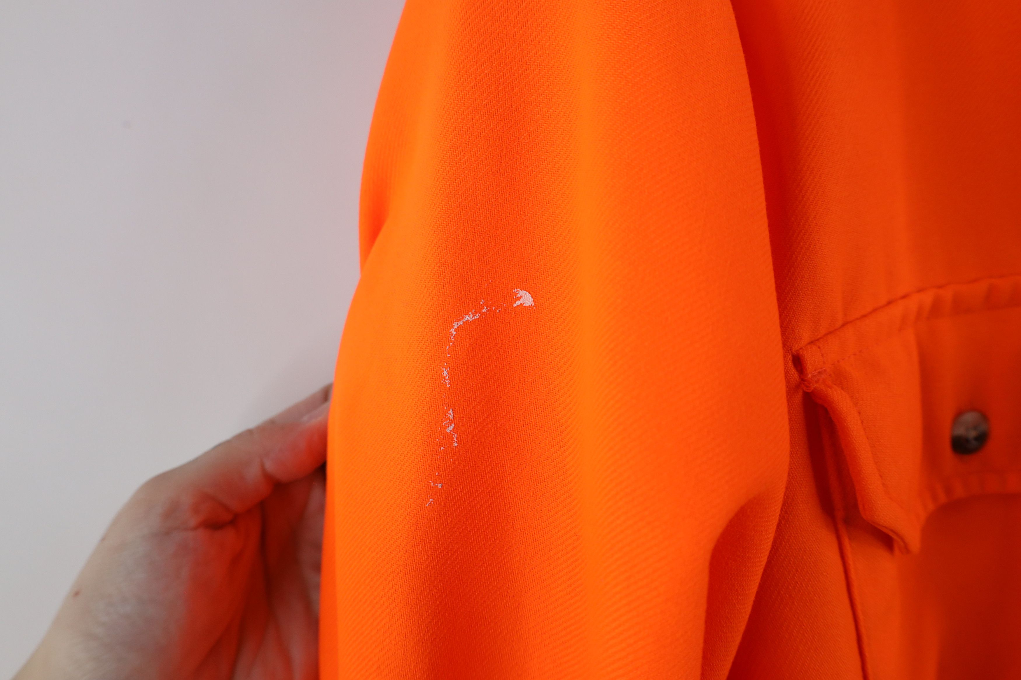Cabelas × Vintage Vintage 90s Cabelas Heavyweight Button Shirt Blaze Orange Size US XXL / EU 58 / 5 - 9 Thumbnail