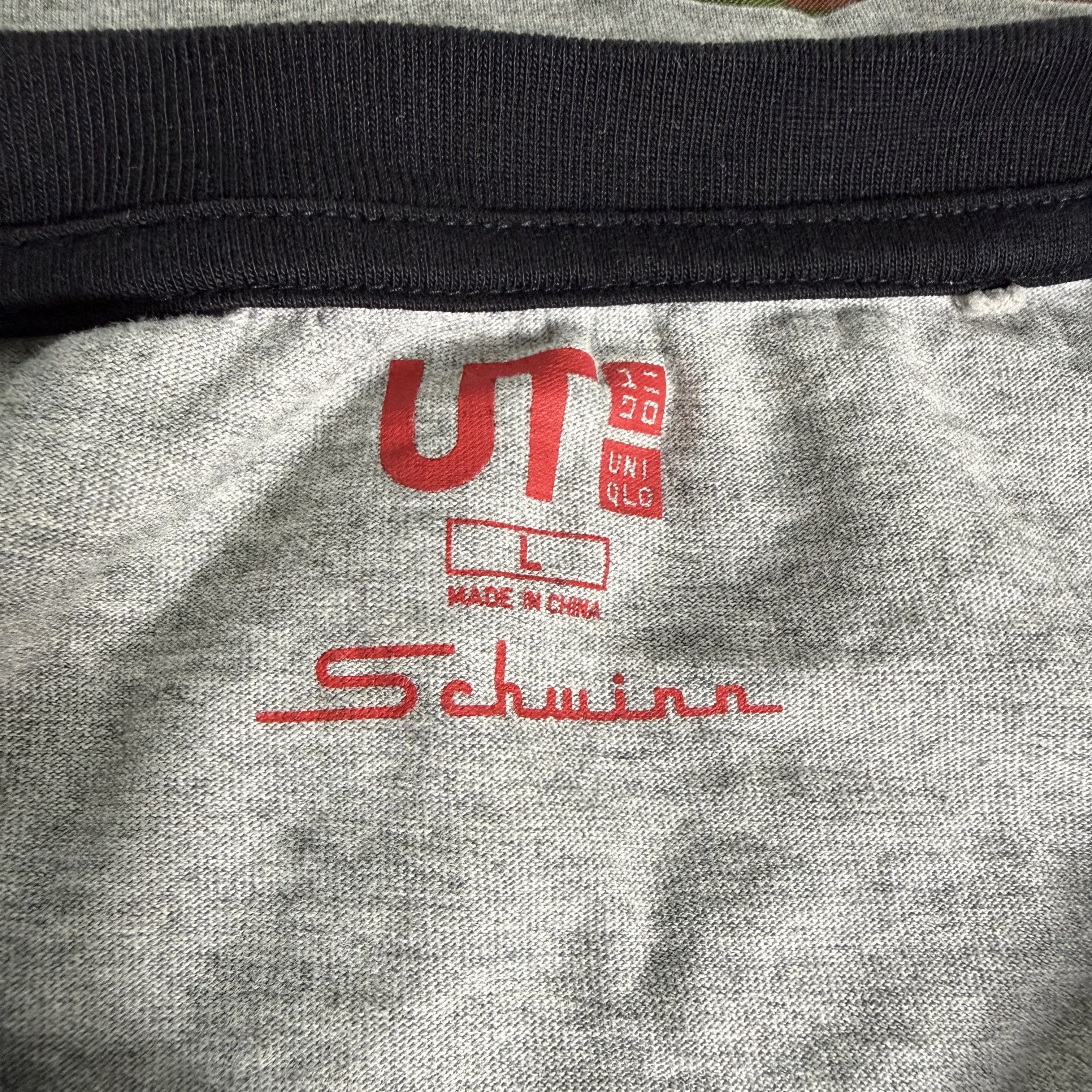 Uniqlo 🔥RARE🔥Uniqlo UT x Schwinn Bicycles All-Over Raglan T-shirt Size US L / EU 52-54 / 3 - 5 Thumbnail