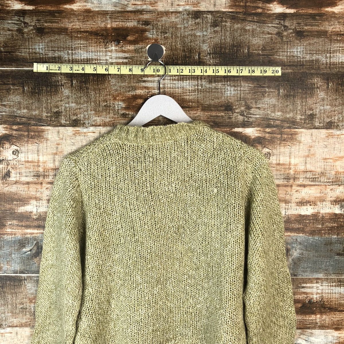 Homespun Knitwear × Japanese Brand L& Beautiful Green Knitwear vintage #A2060 Size M / US 6-8 / IT 42-44 - 14 Thumbnail