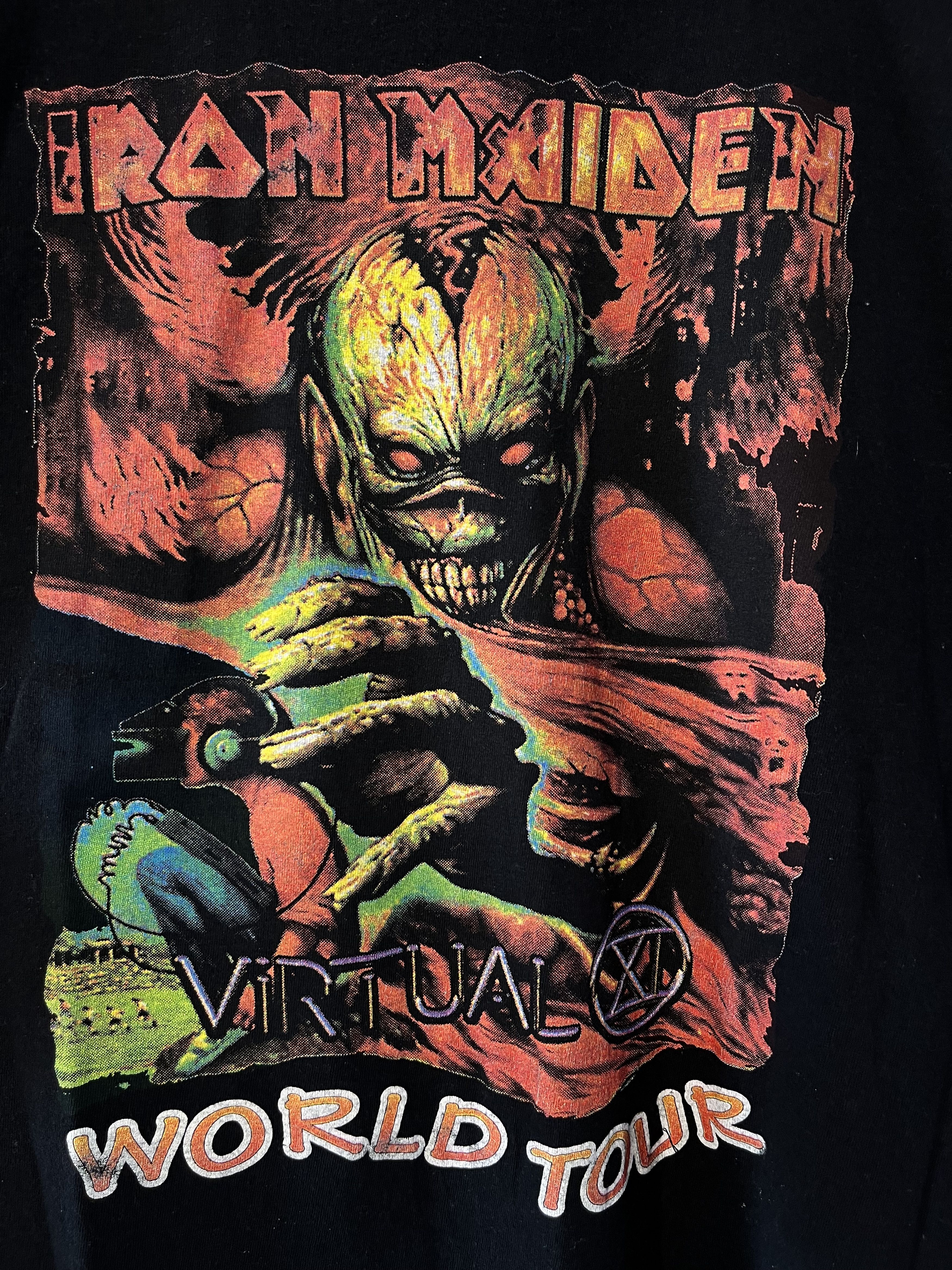 Band Tees × Iron Maiden × Vintage 1998 Iron Maiden ‘Virtua XI’ World Tour Tee Size US M / EU 48-50 / 2 - 3 Thumbnail