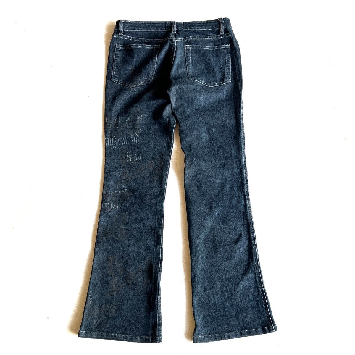 If Six Was Nine h.naoto Blood low-waist flared jeans Size US 30 / EU 46 - 9 Thumbnail