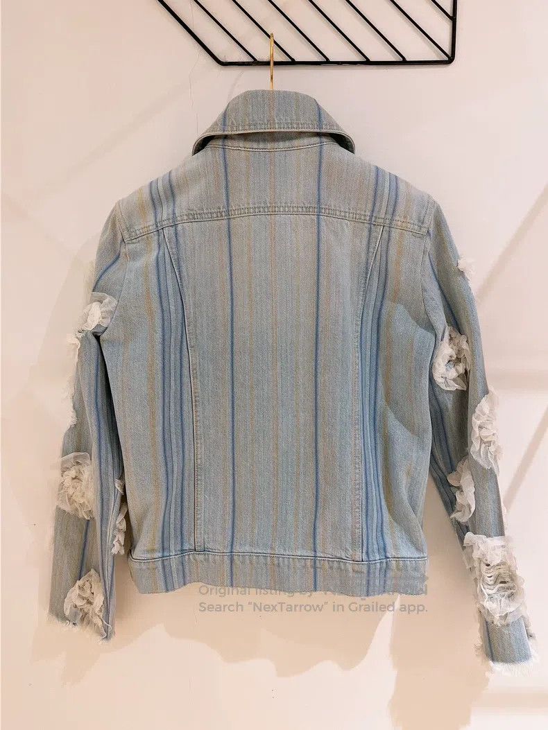 Chanel Chanel Waterfall series floral denim jacket Size XXS / US 00 / IT 34 - 2 Thumbnail