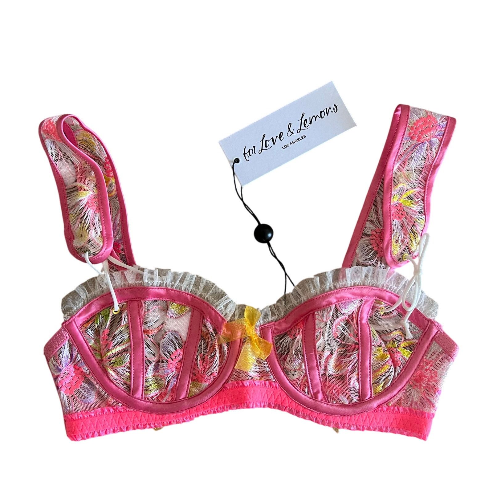 For Love & Lemons For Love and Lemons Electric Fields Brapink side XXS Size ONE SIZE - 2 Thumbnail