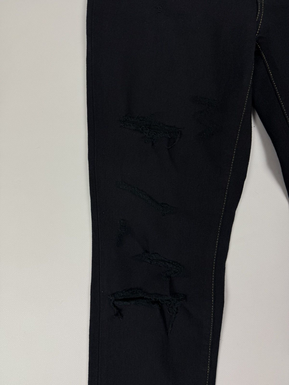 Saint Laurent Paris Saint Laurent Thrash Overdye Japan Denim Ladies Skinny Jeans Size 27" / US 4 / IT 40 - 13 Thumbnail