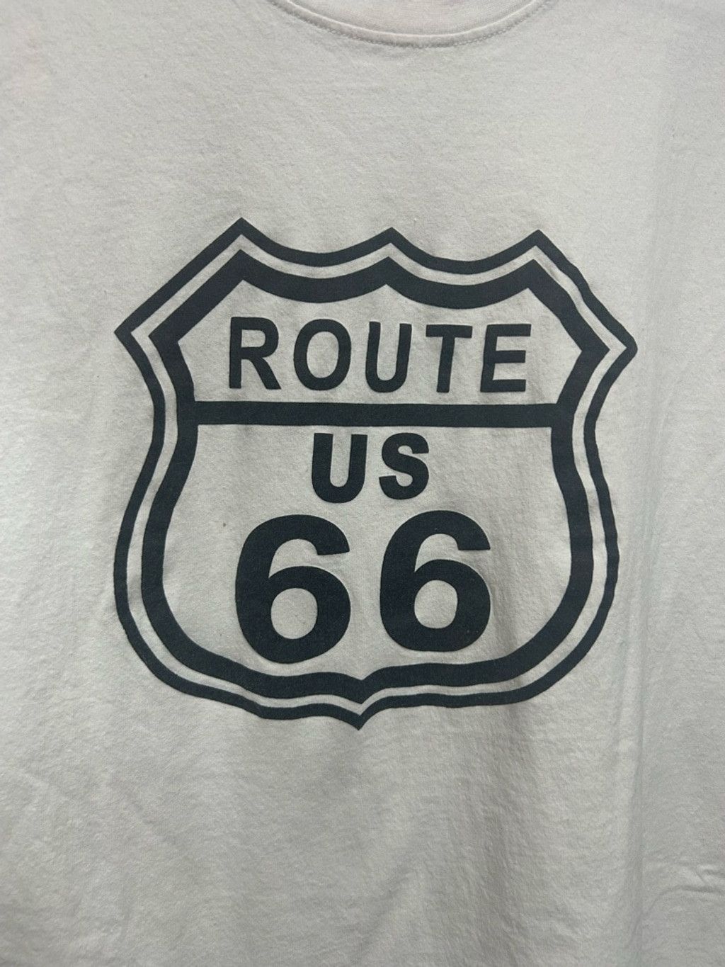 The Unbranded Brand Men's PREMIUM CLOTHING White Route US 66 Short Sleeve Tee XL Size US XL / EU 56 / 4 - 2 Thumbnail