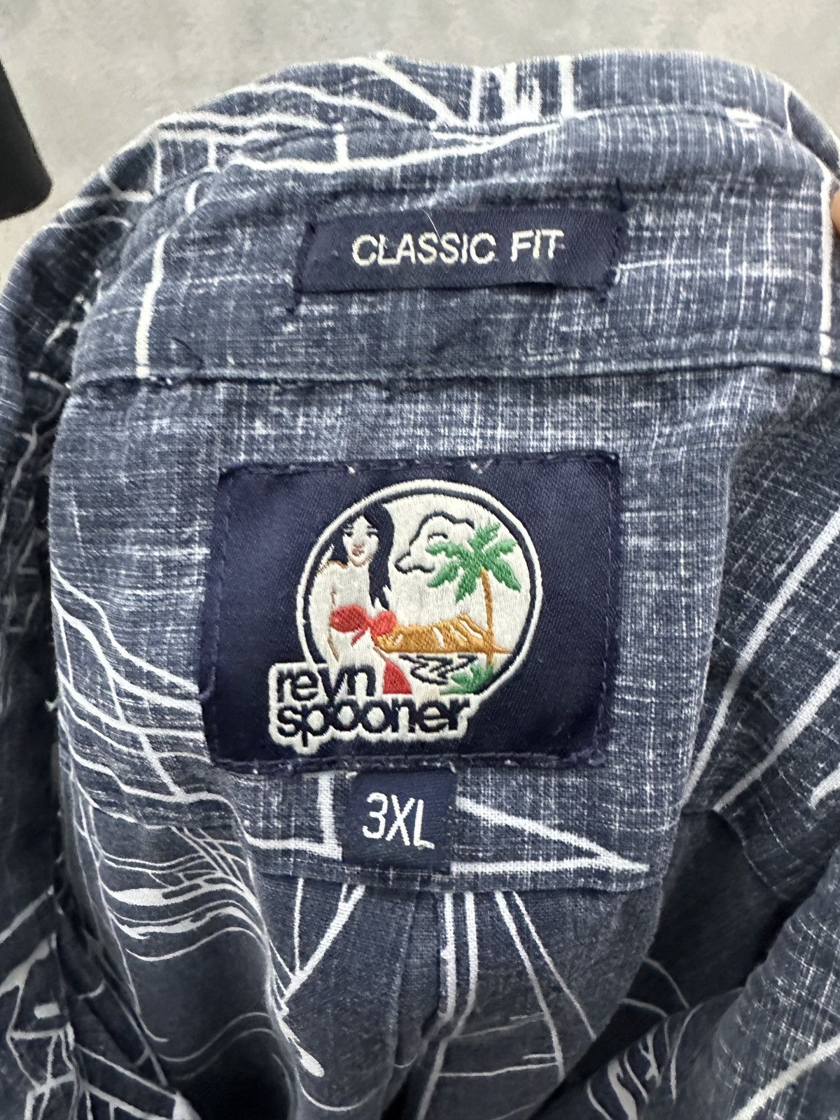 Reyn Spooner PreOwned Reyn Spooner Classic Fit Hawaiian Blue Men's 3XL Size US XXL / EU 58 / 5 - 4 Thumbnail