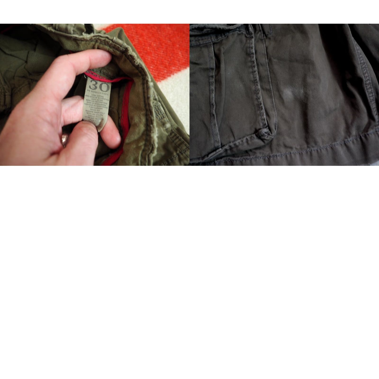 American Eagle Outfitters VTG American Eagle Outfitters AE Khaki Baggy 32W 32" Cargo Shorts Mens Size US 32 / EU 48 - 8 Thumbnail