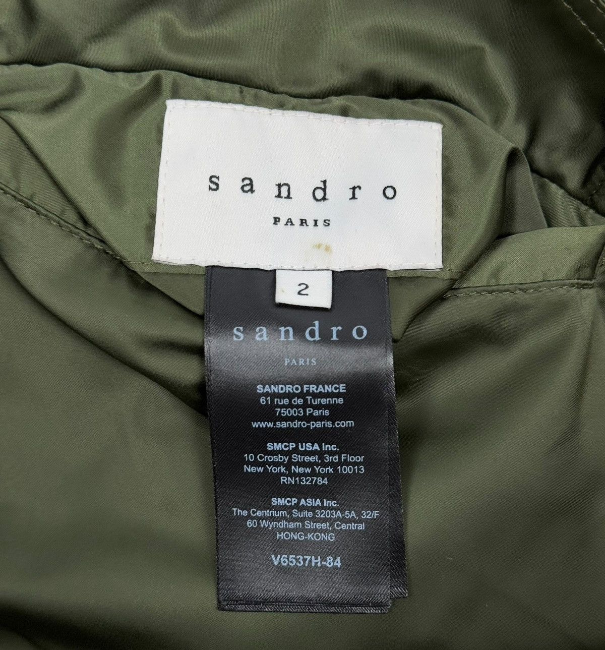 Sandro Sandro Tiger Print Reversible Down Bomber Jacket size 2 Size M / US 6-8 / IT 42-44 - 21 Thumbnail