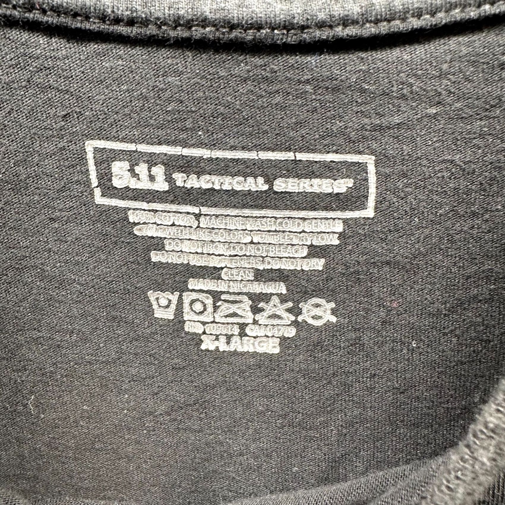 Vintage 5.11 Tactical Shirt XL Black Cotton T-Shirt Mens Basic Short Sleeve Crew Neck Pullover Athletic Casual USA Size US XL / EU 56 / 4 - 3 Thumbnail