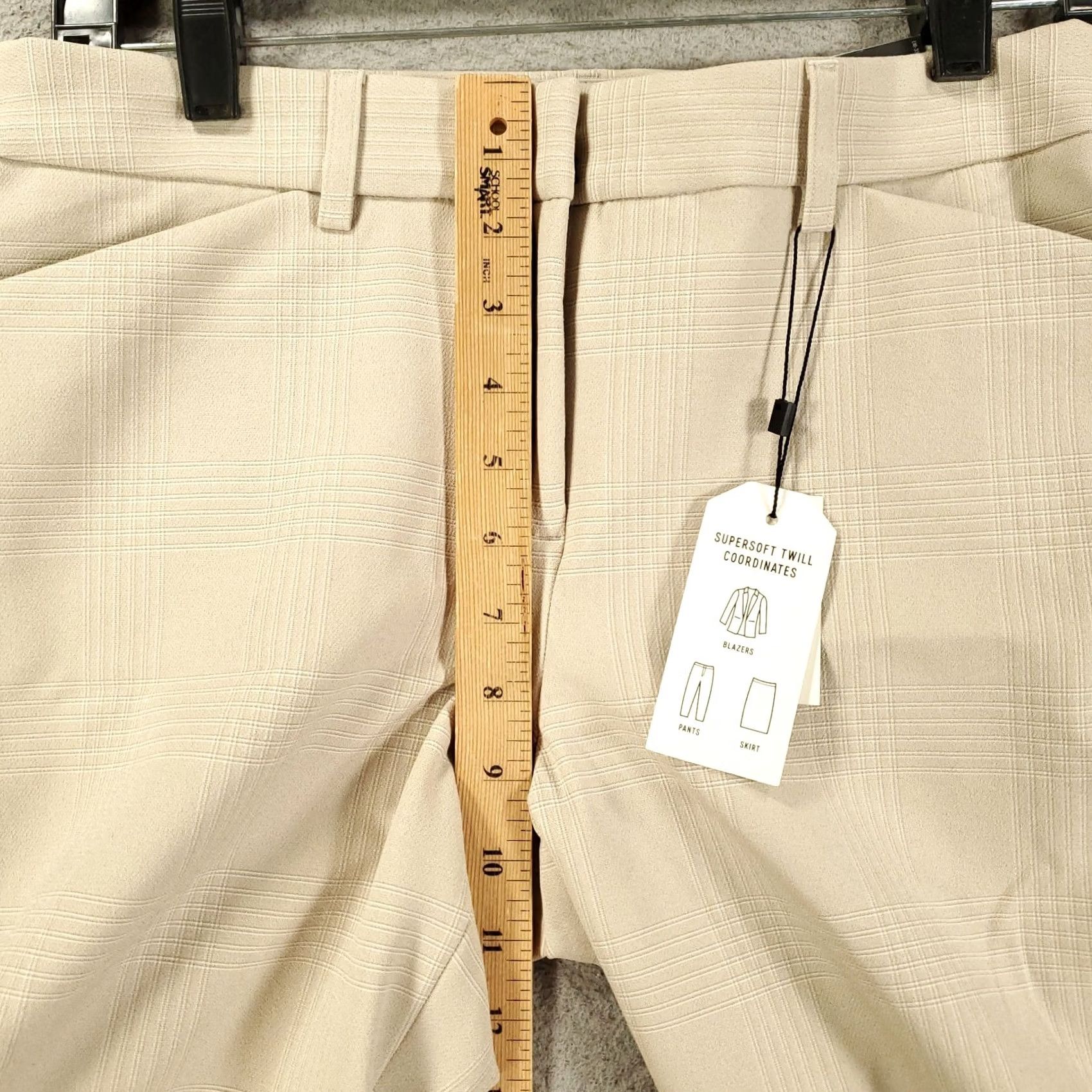 Express Express Dress Pants Womens Size 8S Beige Supersoft Twill Office 8 Short New NWT Size 30" / US 8 / IT 44 - 3 Thumbnail