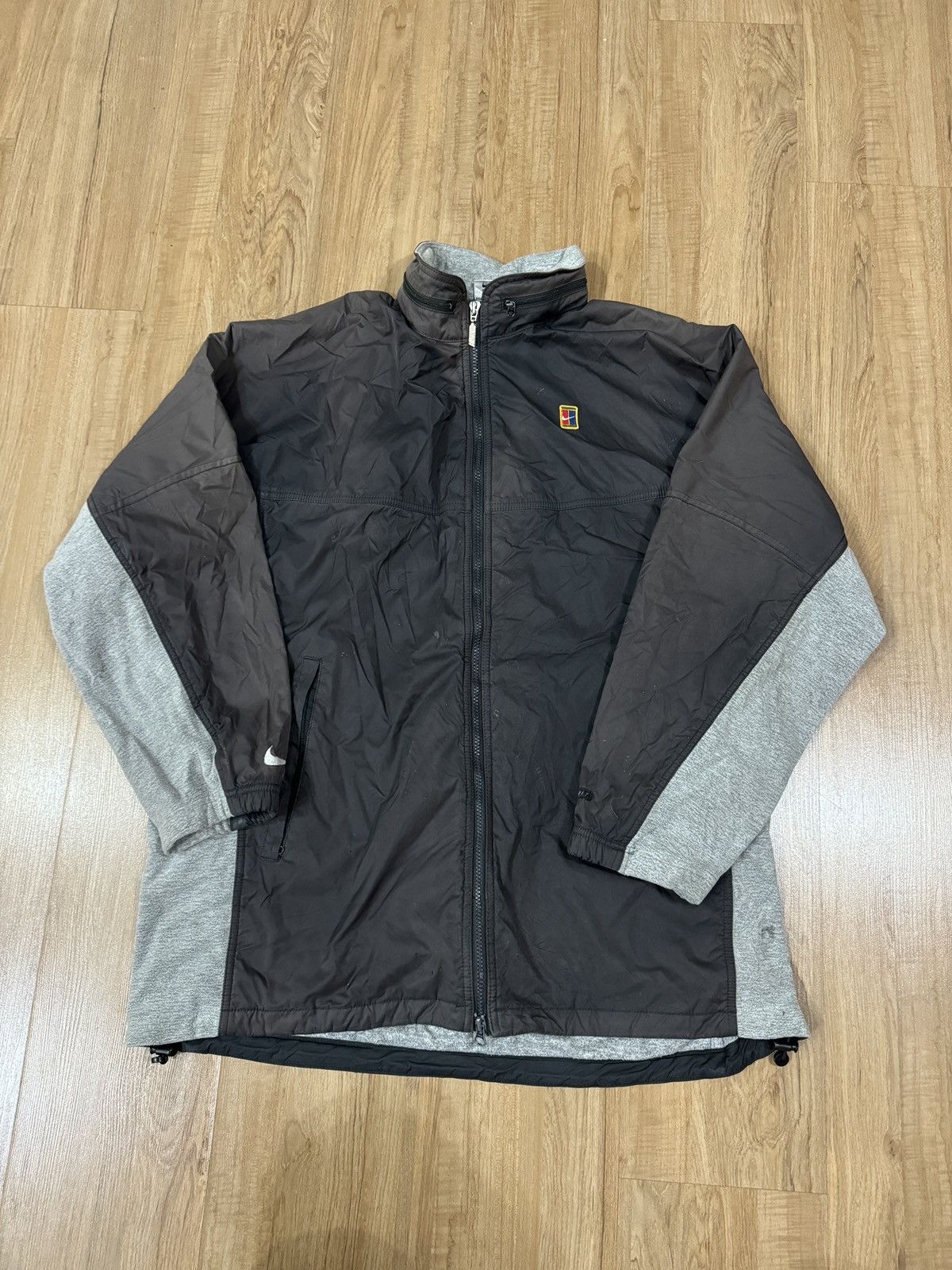 Nike × Vintage NIKE COURT FLEECE JACKET Size US L / EU 52-54 / 3 - 1 Thumbnail