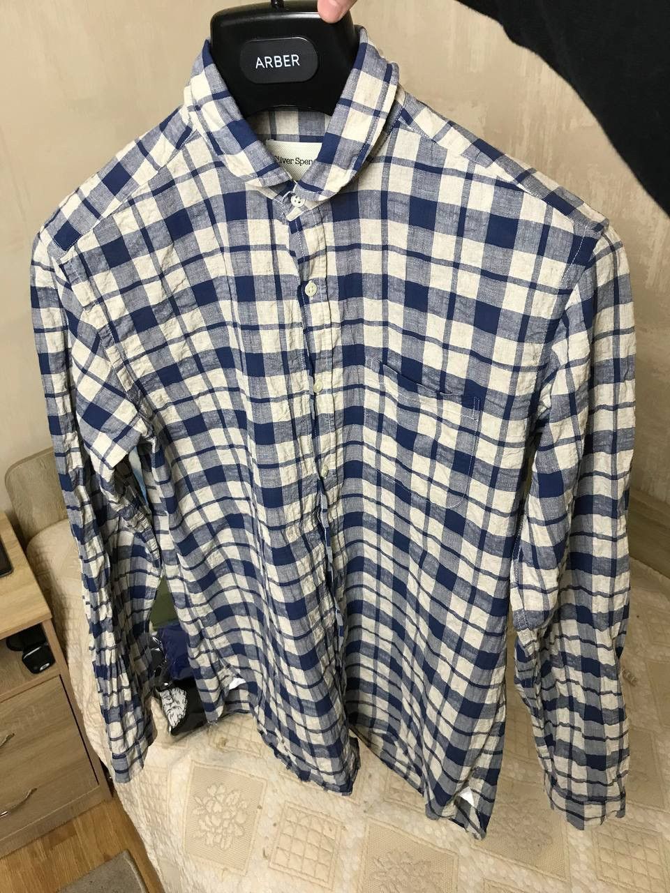 Oliver Spencer 🔥 Oliver Spencer Button Up Linen Cotton Shirt Long Sleeve Size US M / EU 48-50 / 2 - 5 Thumbnail