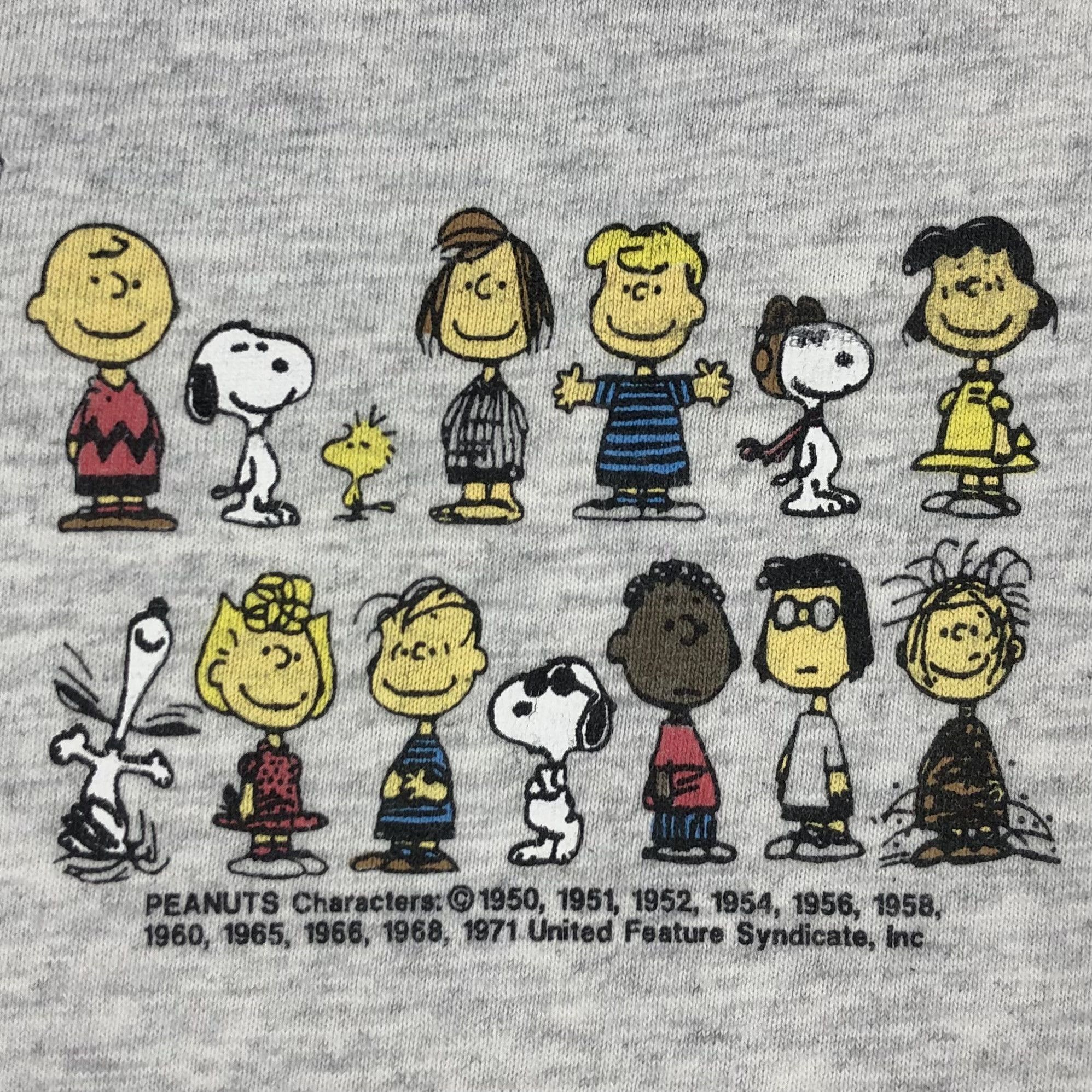 Peanuts 90s Peanuts Snoopy USA Security Thing Single Stitch Tee Size US XL / EU 56 / 4 - 5 Thumbnail