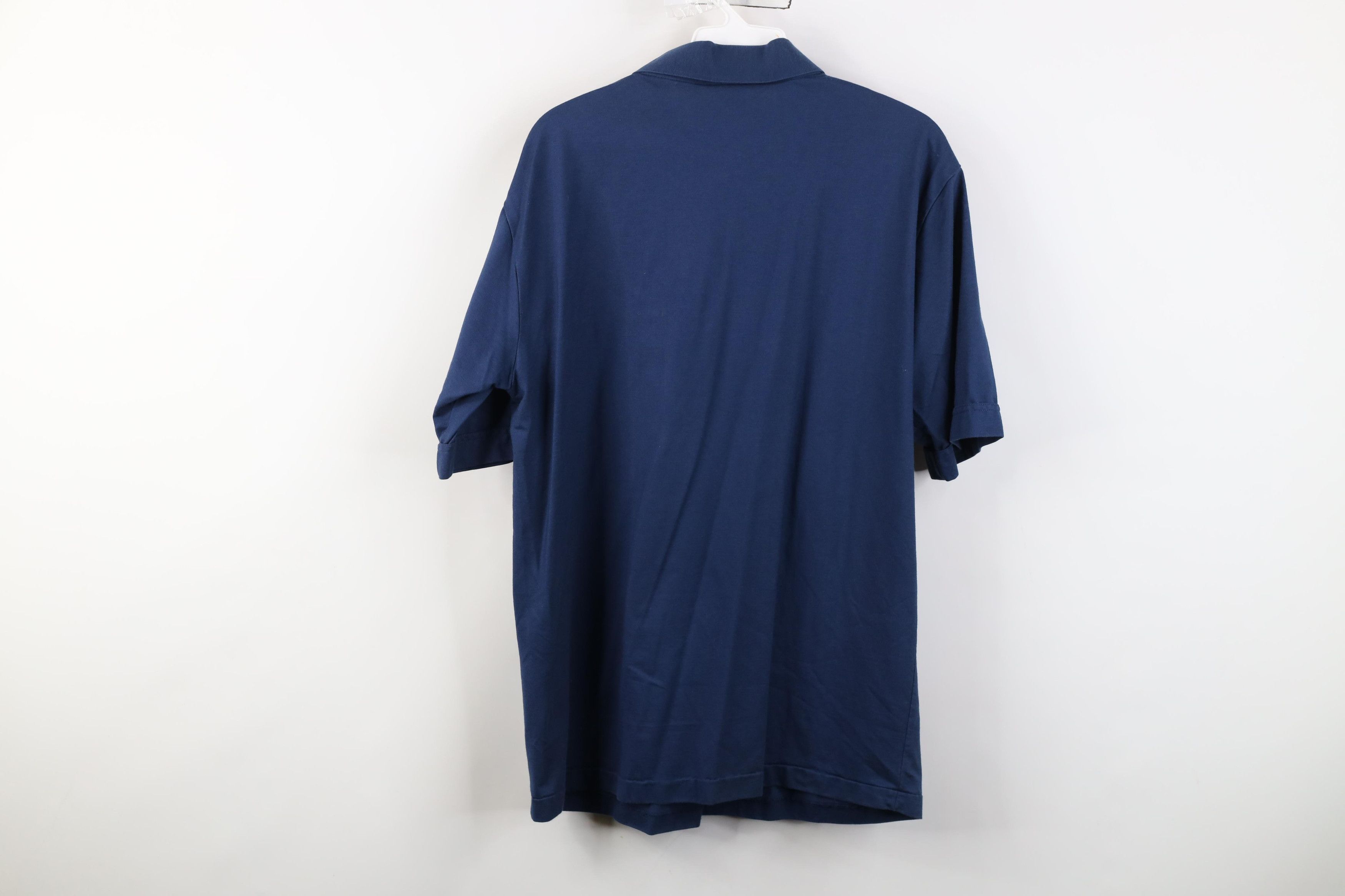 Vintage Vintage 70s Streetwear Knit Collared Golf Polo Shirt Blue Size US L / EU 52-54 / 3 - 11 Thumbnail