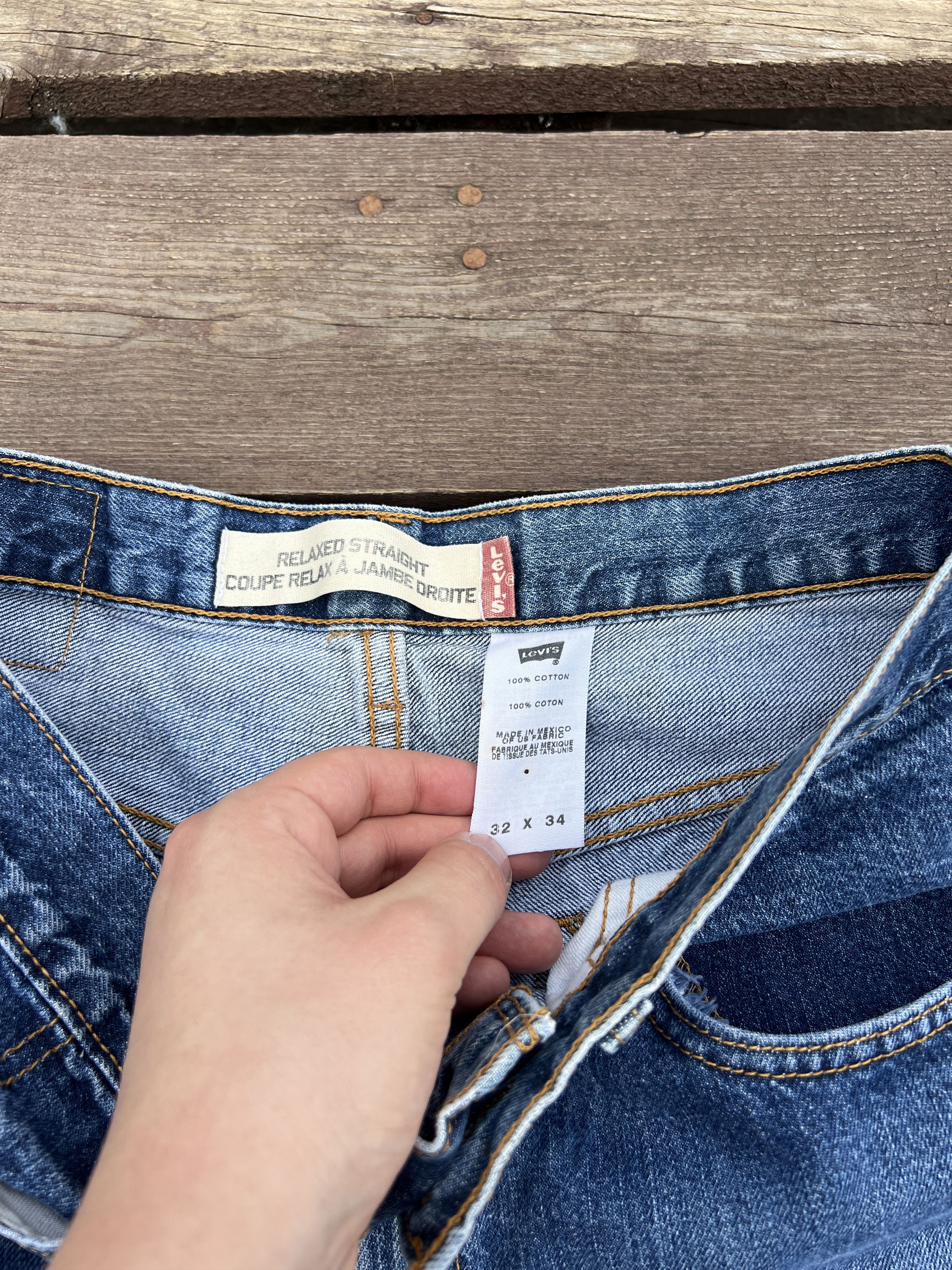 Levi's Levis Relaxed Straight Relax Vintage Washed Denim Jeans Size US 32 / EU 48 - 11 Thumbnail