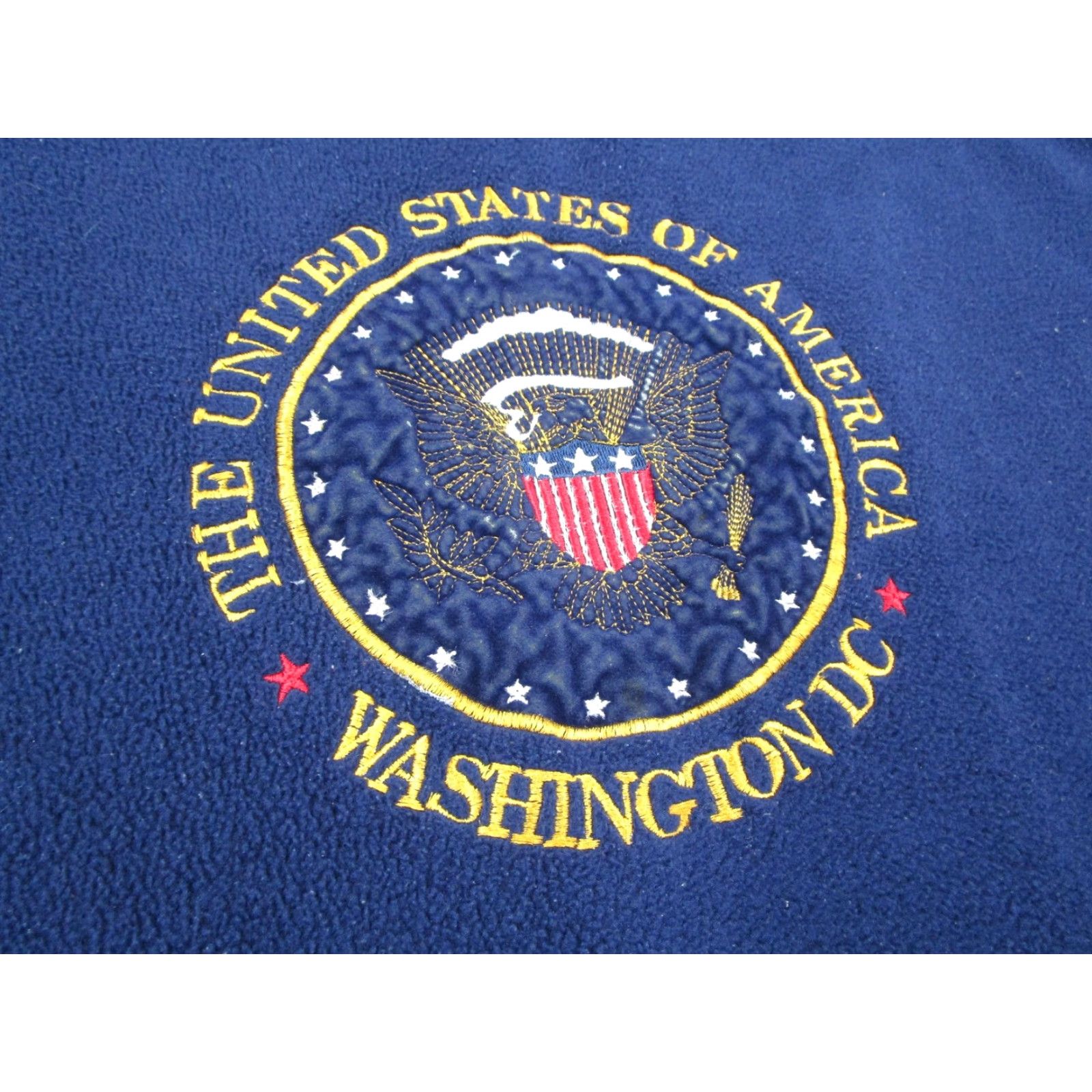 Vintage VINTAGE United States of America Pullover Mens XL Navy 1/4 Zip Fleece 90s Made in USA Shirt Size US XL / EU 56 / 4 - 4 Thumbnail