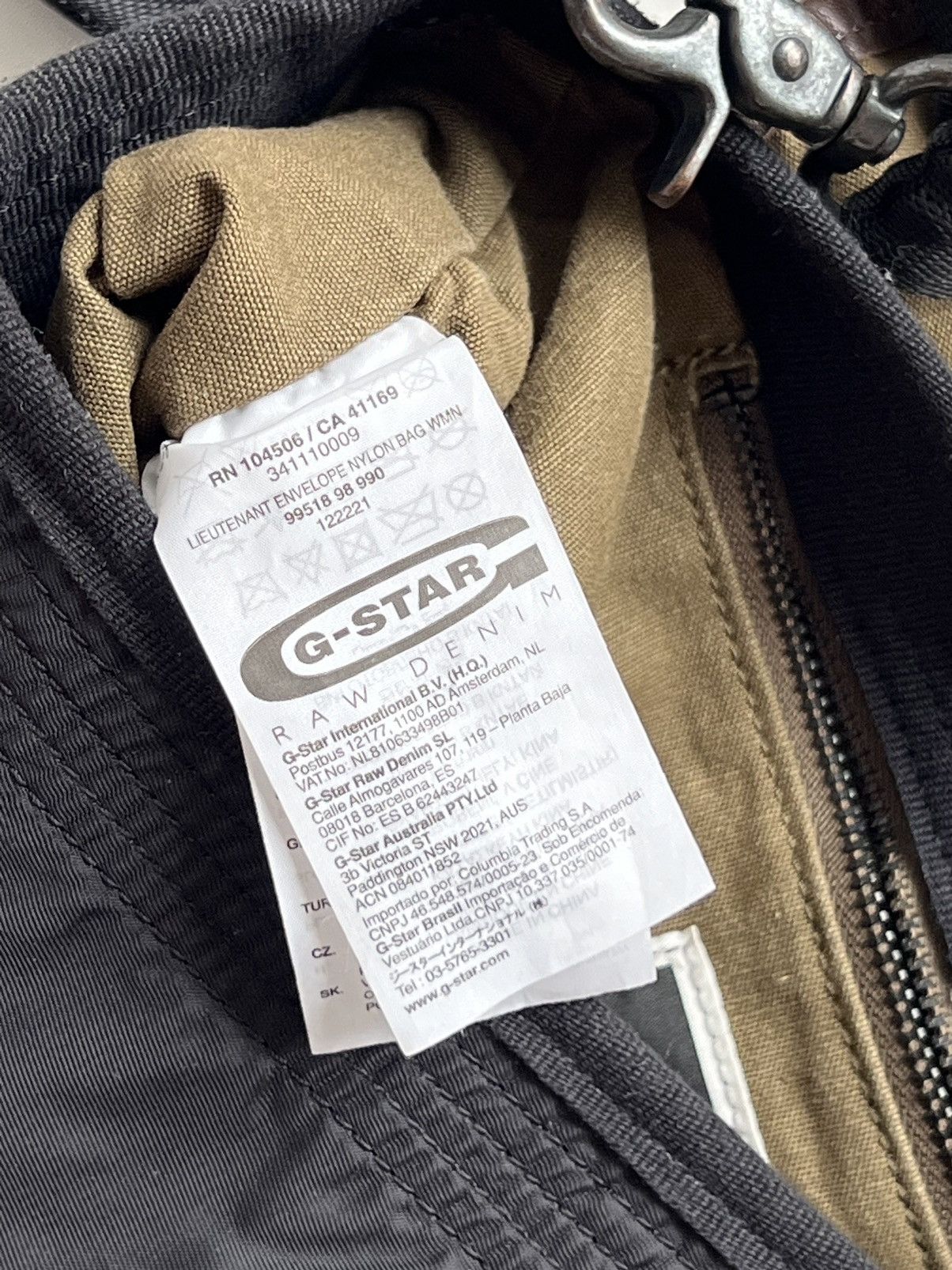 G-Star × Vintage Vintage Y2K G-Star Nylon Messenger Bag Size ONE SIZE - 10 Thumbnail