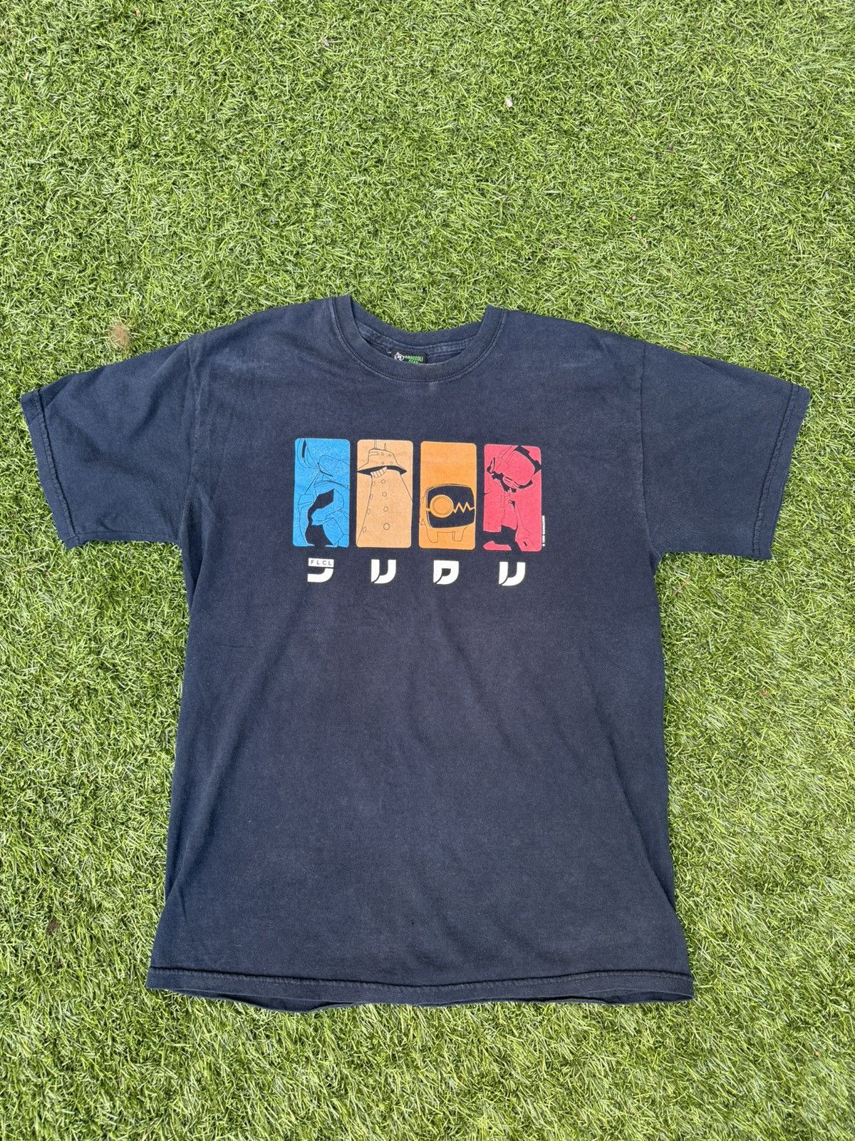 Vintage Rare 90s FLCL Folly Cooley Anime Tee Size US M / EU 48-50 / 2 - 1 Thumbnail