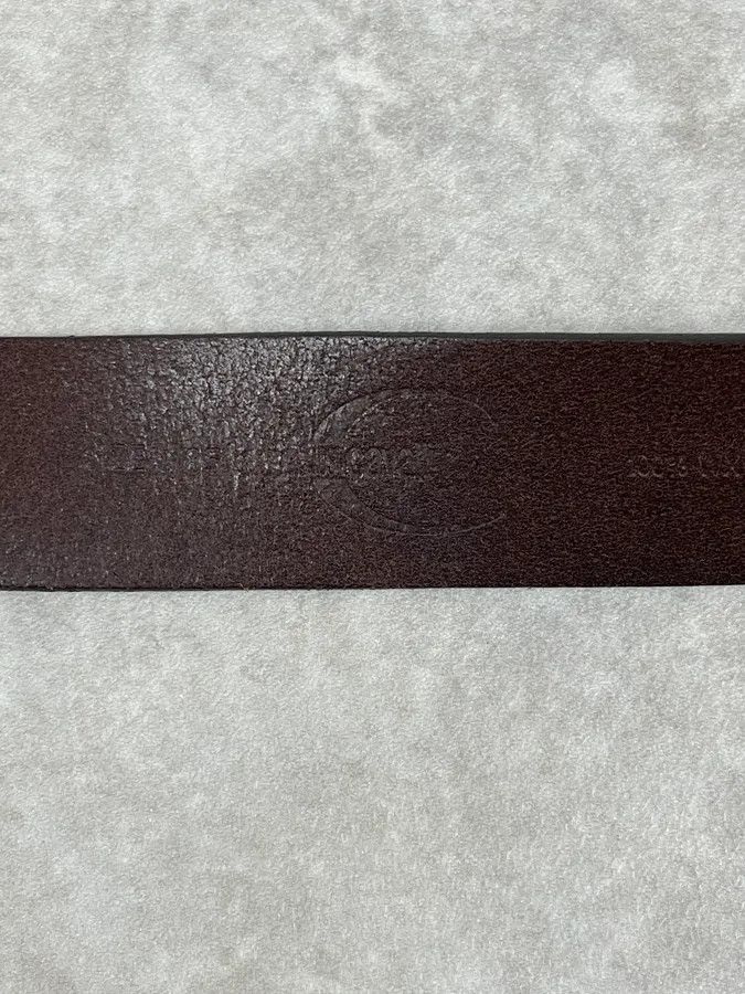 Just Cavalli 2000s Cavalli Gold Buckle Brown Leather Belt Size ONE SIZE - 6 Thumbnail