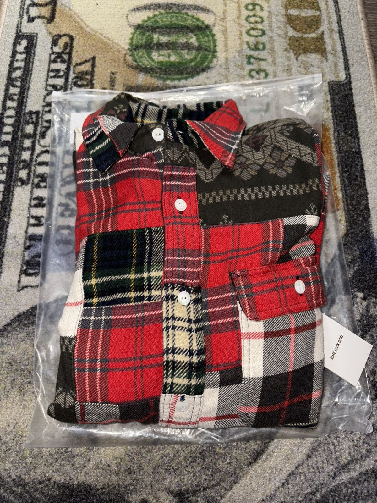 Aime Leon Dore Aime Leon Dore Heritage Heavy Weight Patchwork Shirt Size US L / EU 52-54 / 3 - 1 Thumbnail