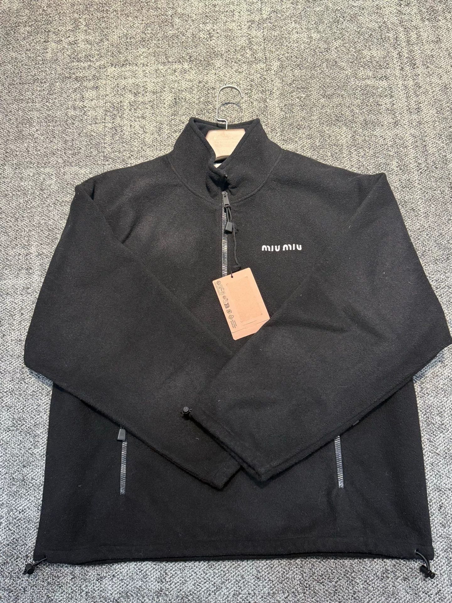 Miu Miu Miu Miu Black Fleece Jacket M Size M / US 6-8 / IT 42-44 - 1 Thumbnail