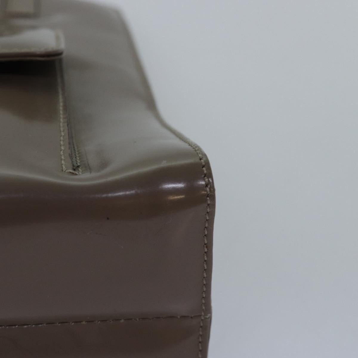 Salvatore Ferragamo Salvatore Ferragamo Gancini Hand Bag Enamel Gray Size ONE SIZE - 16 Thumbnail