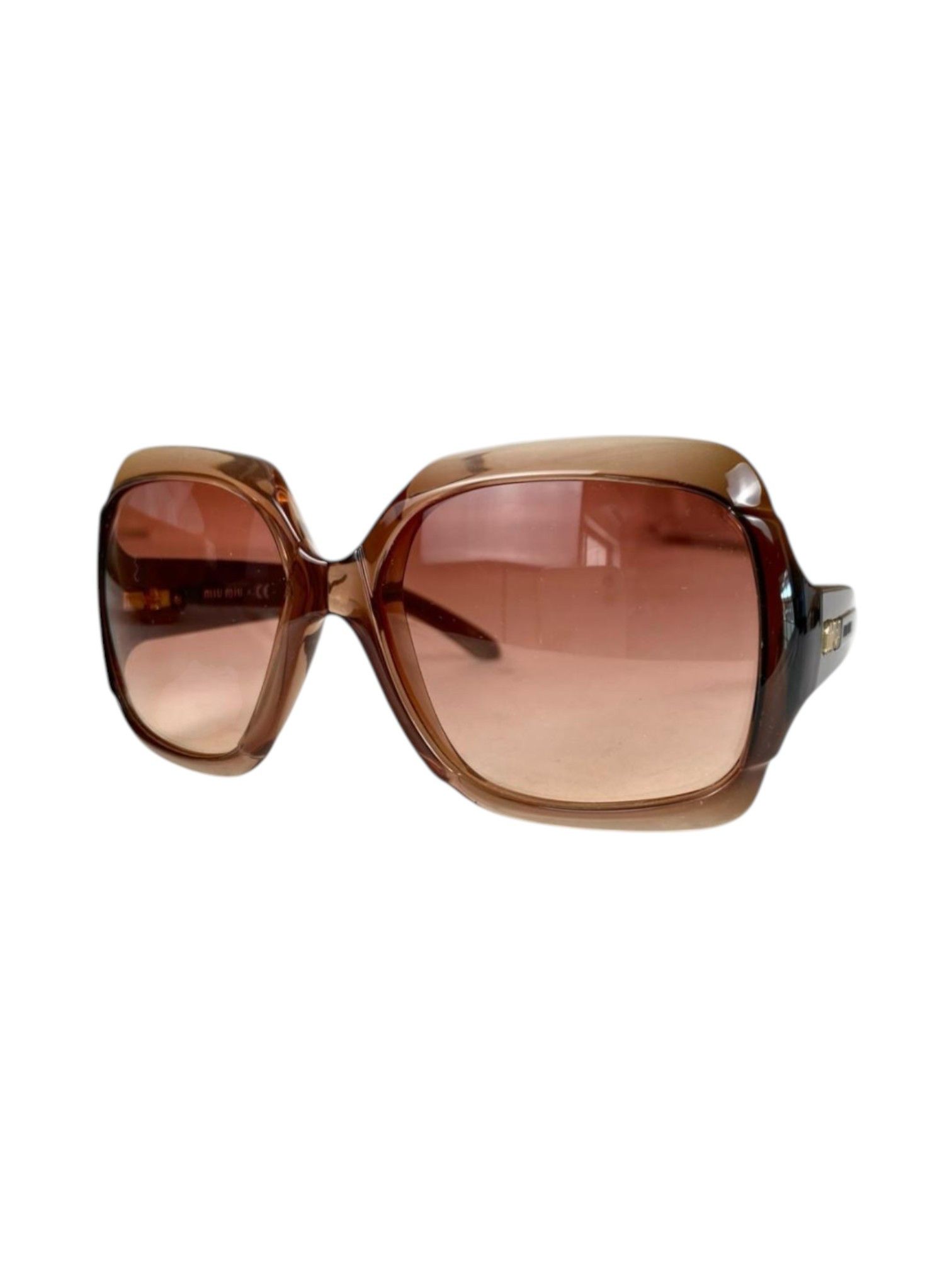 Miu Miu Miu Miu Glam SMU03I Oversized Square Sunglasses Size ONE SIZE - 5 Thumbnail