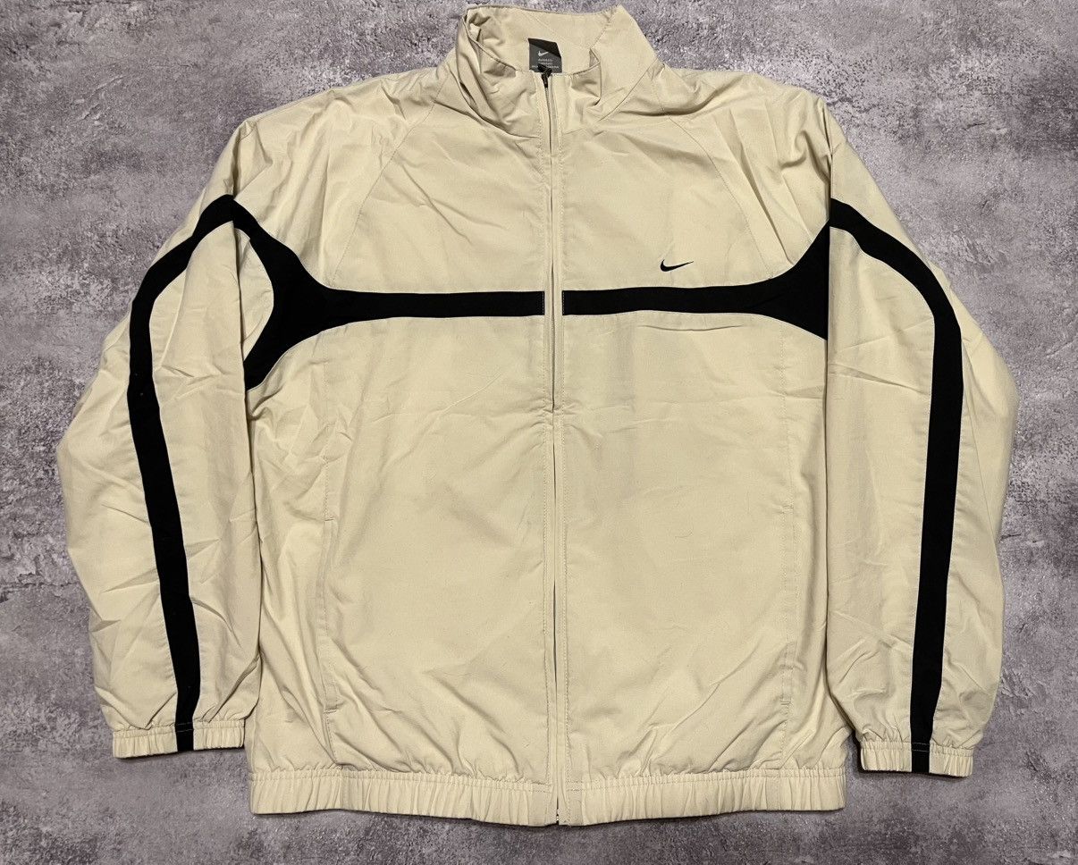Nike Vintage Nike beige jacket Size US XL / EU 56 / 4 - 1 Thumbnail
