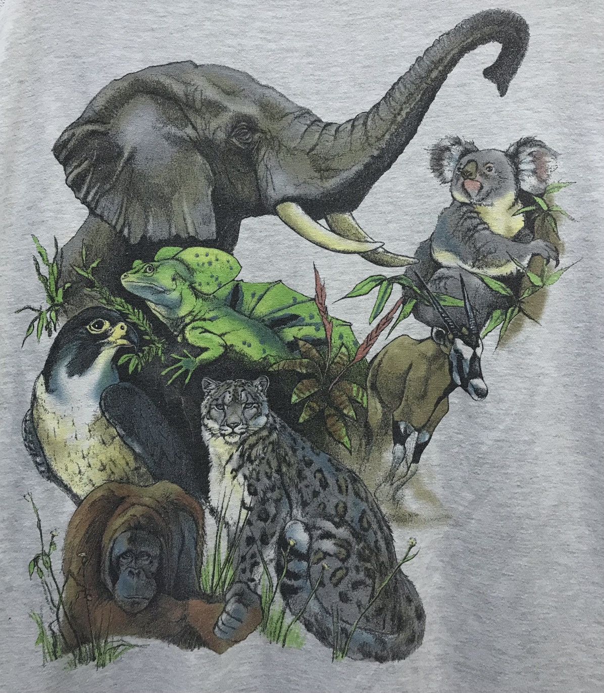 Hanes Vintage Hanes Rain Forest Animal Made In Usa Shirt Size US L / EU 52-54 / 3 - 4 Thumbnail