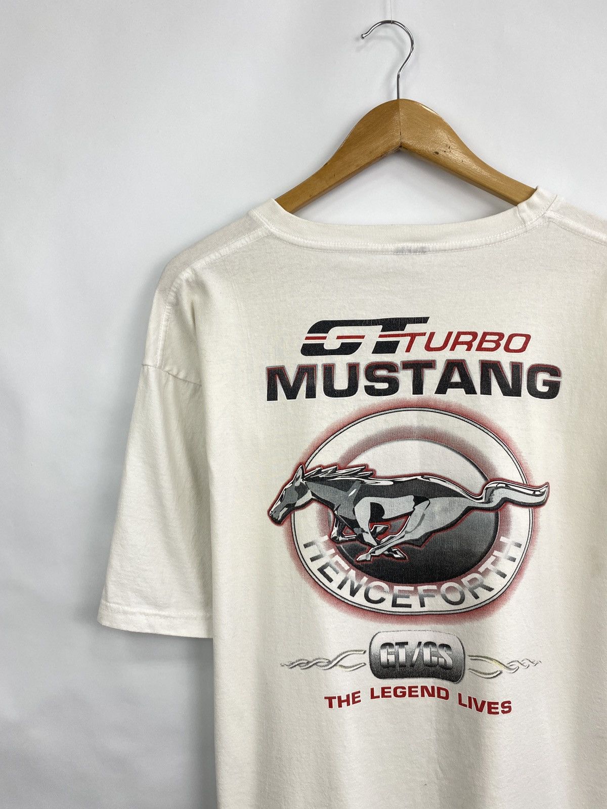 Mustang 🇺🇸 Vintage 90s Mustang GT Turbo Racing tee rare retro hype Size US XL / EU 56 / 4 - 2 Thumbnail
