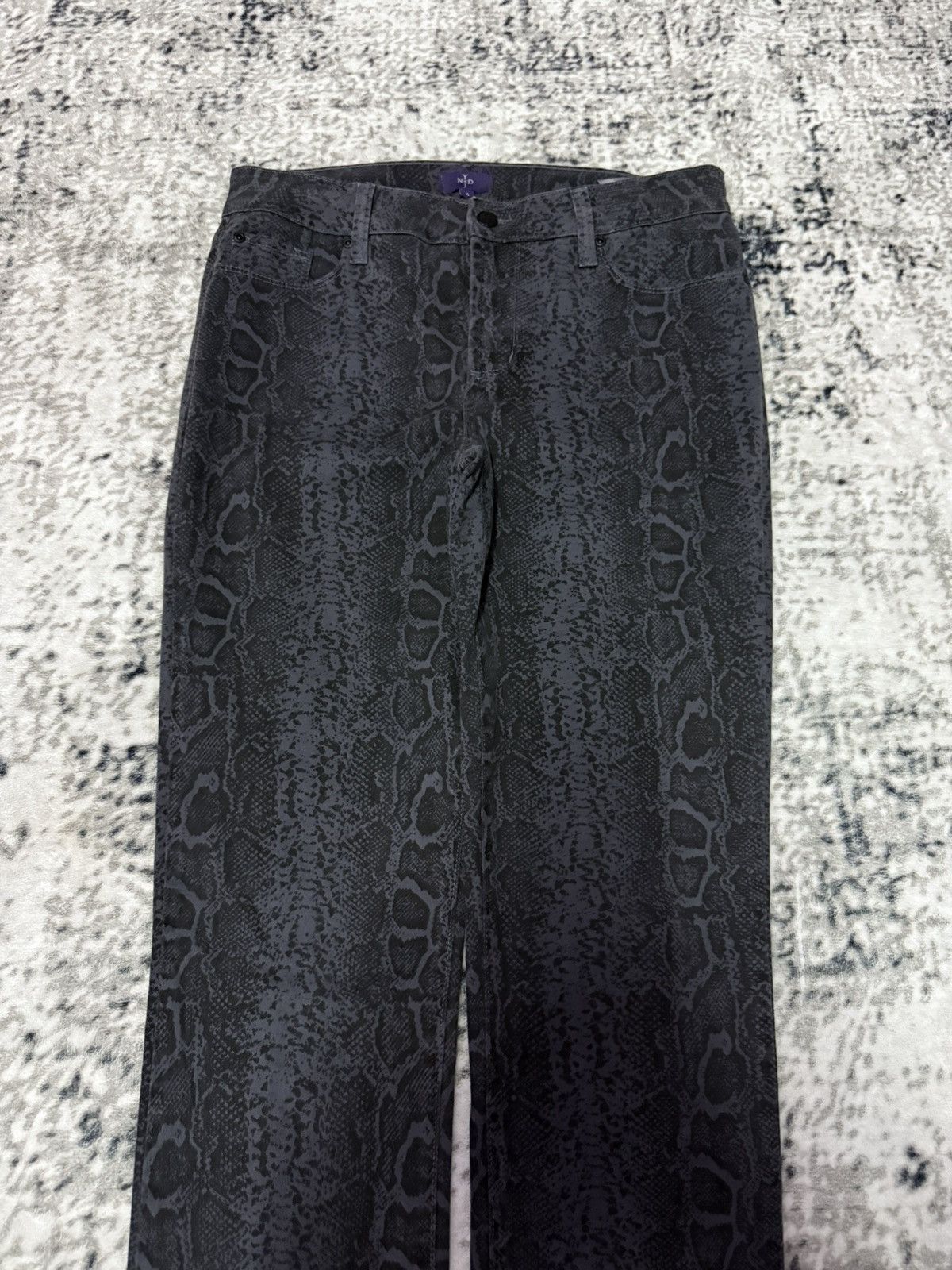 Japanese Brand NYDJ Snake Skin Slim Stretch Jeans Size 30" / US 8 / IT 44 - 3 Thumbnail