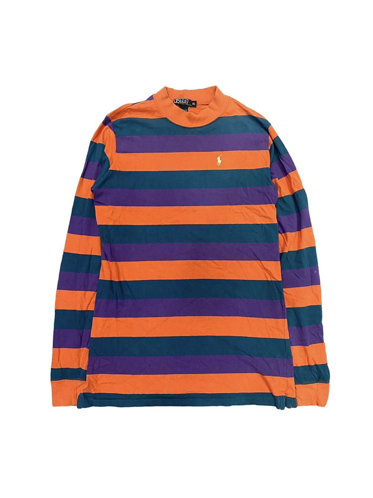 Polo Ralph Lauren 1990 - Polo Ralph Lauren Stripes Pony Logo L/S Shirt Size US L / EU 52-54 / 3 - 1 Thumbnail