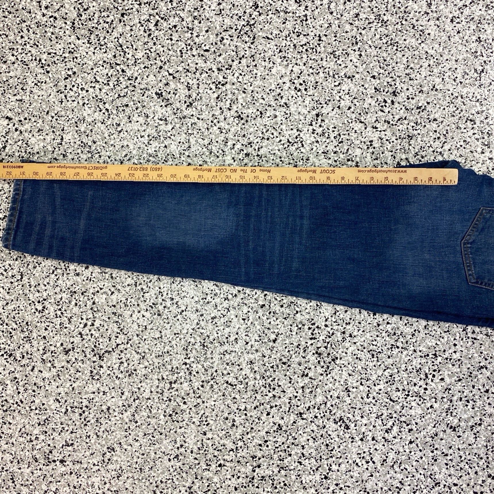 Denime The Stronghold Selvedge Jeans 33x31.5 Blue Regular Men Jeans Tapered Relaxed Selvedge Denim Size US 33 - 6 Thumbnail