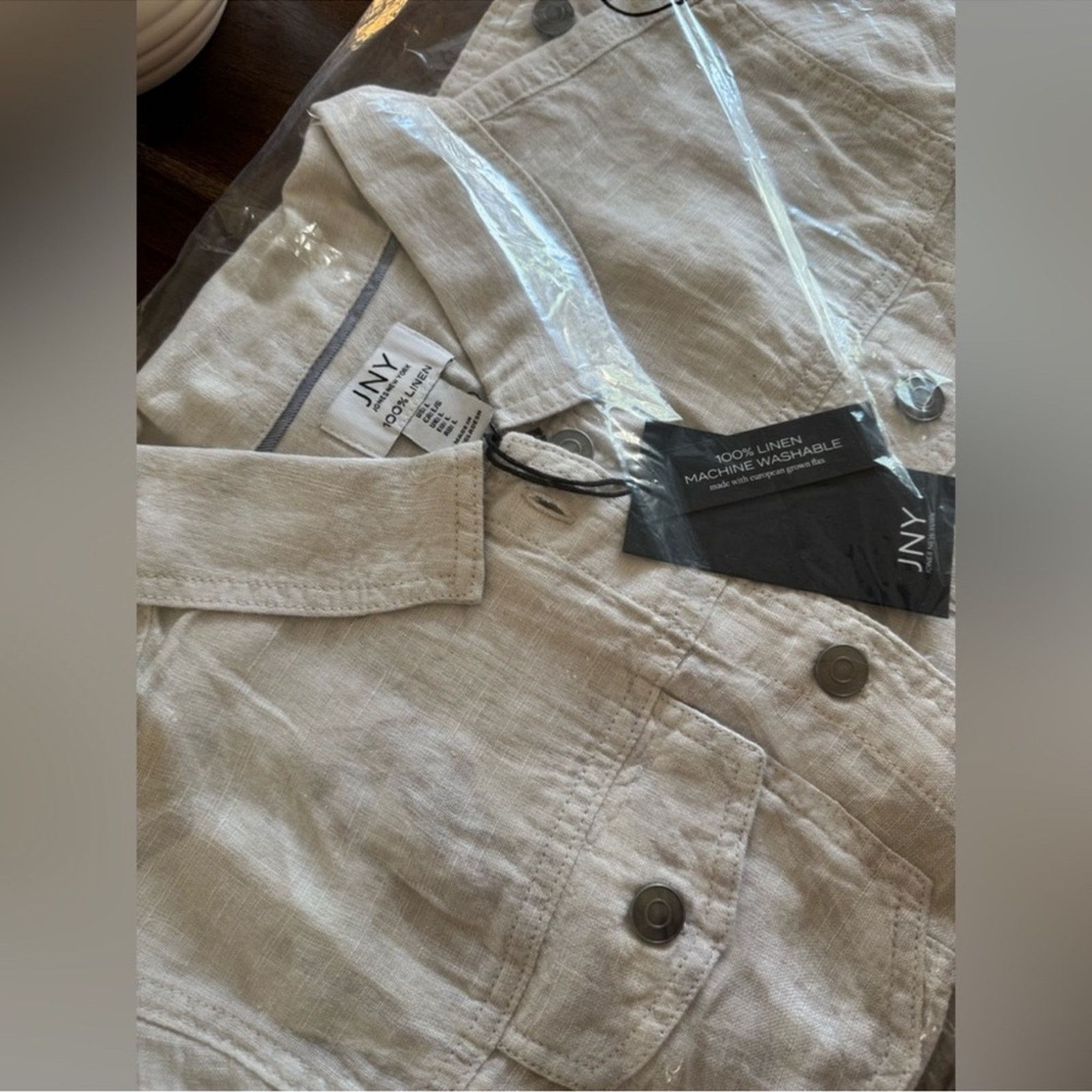 Jones New York 🎉LAST PIECE🎉JONES NewYork Linen Jean Jacket (RESTOCKED) Size M / US 6-8 / IT 42-44 - 6 Thumbnail