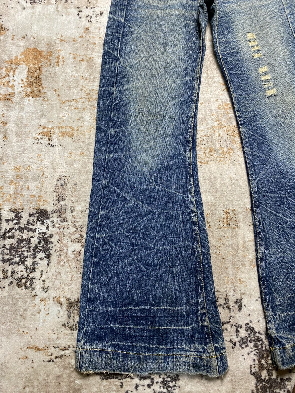 Hysteric Glamour Vintage Baggy Africa Taro Crack Mud Wash Size US 29 - 7 Thumbnail