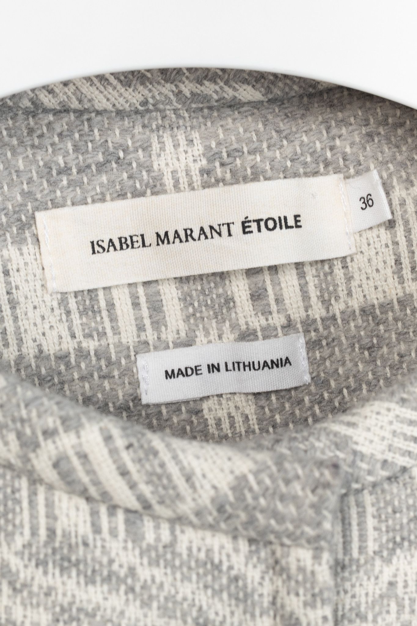 Isabel Marant Etoile Isabel Marant Etoile Aude Geometric-Jacquard Blanket Coat Size S / US 4 / IT 40 - 4 Thumbnail