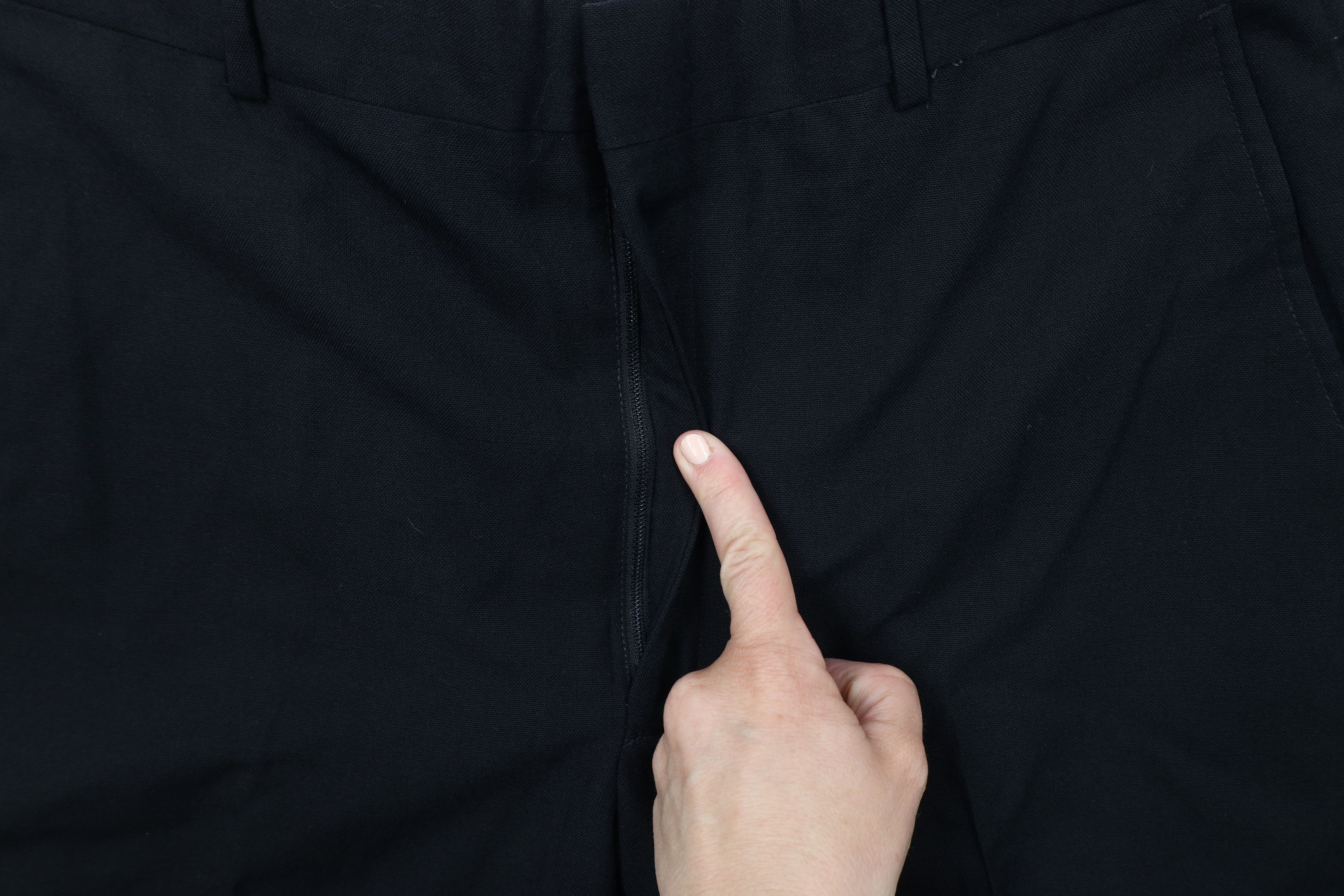 Vintage Vintage 70s Streetwear Wool Cuffed Wide Leg Pants Black USA Size US 34 / EU 50 - 7 Thumbnail