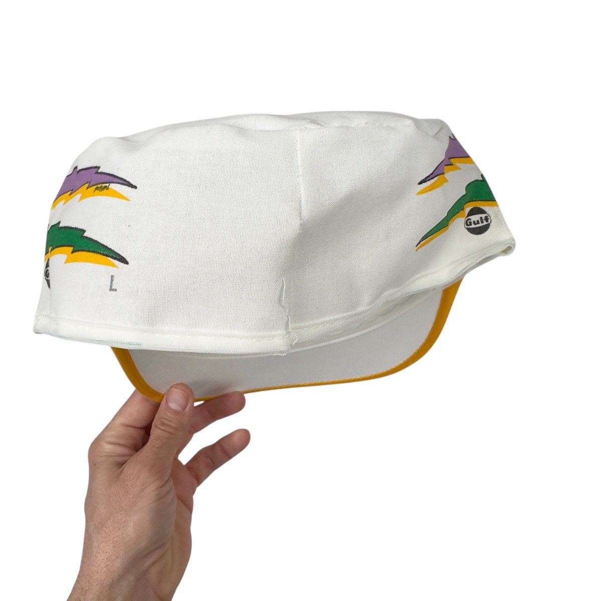 Vintage Vintage Mardi Gras 2 Stripe Painters Hat NOLA 80s 90s Size ONE SIZE - 6 Thumbnail