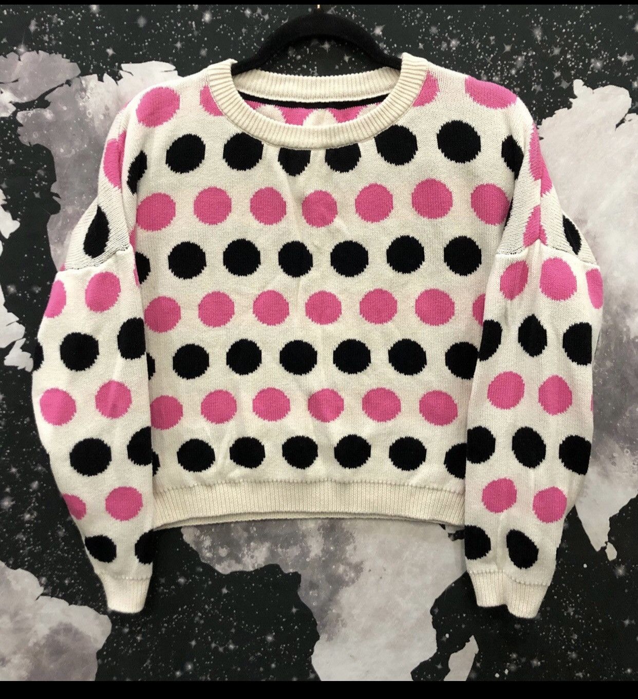 Other Polka dot womens crop sweater Size XL / US 12-14 / IT 48-50 - 1 Thumbnail