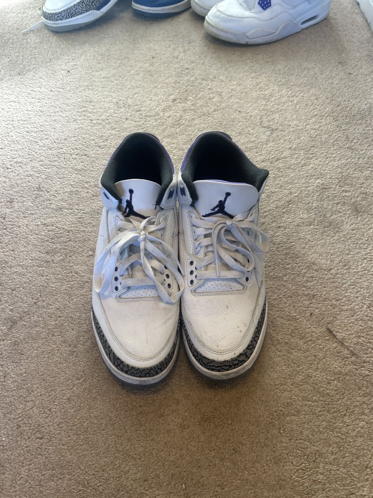 Jordan Brand Air Jordan 3 Retro “Dark Iris” Size US 12 / EU 45 - 5 Thumbnail