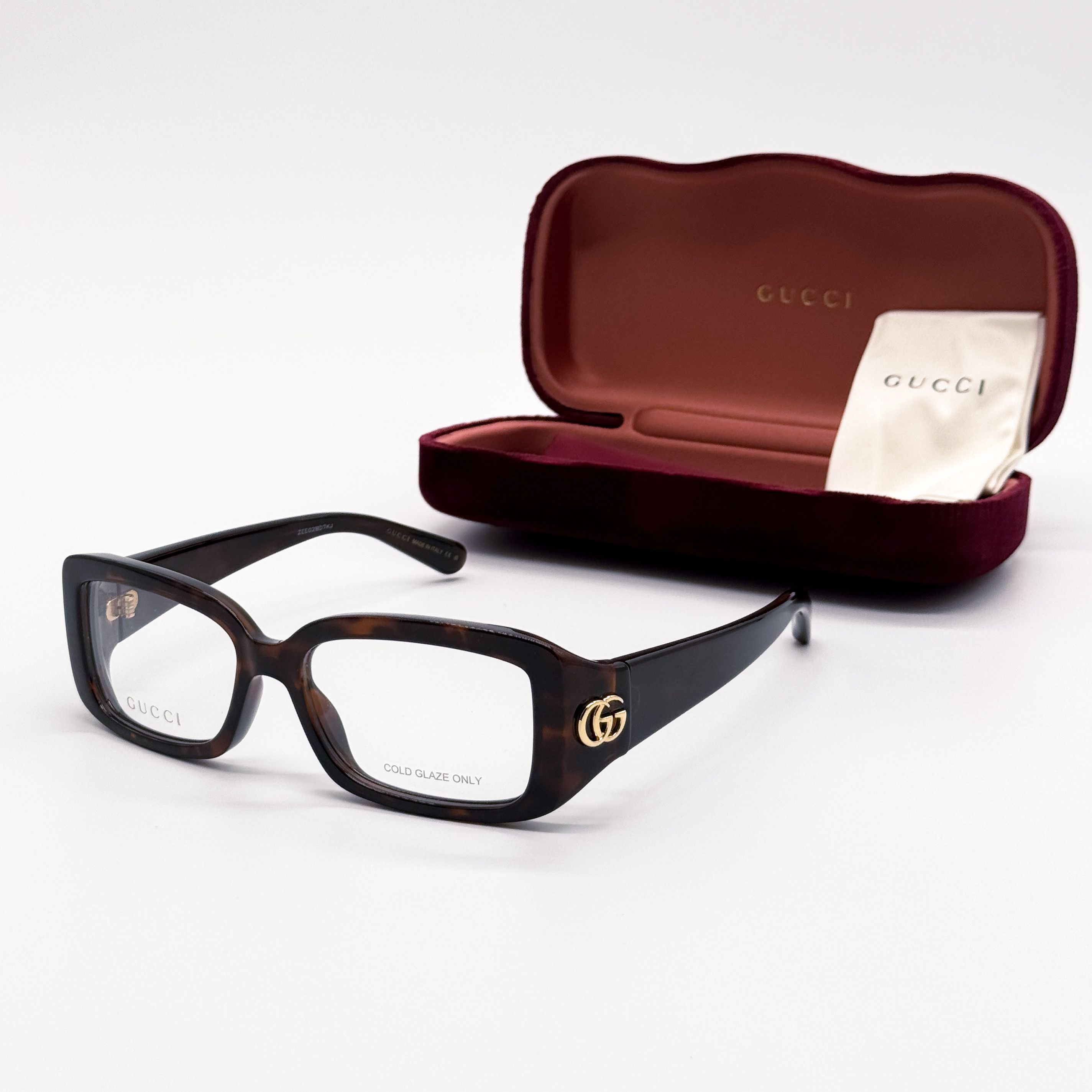 Gucci NEW GUCCI GG1406O 002 EYEGLASSES WOMEN BROWN EYEWEAR GUCCI Size ONE SIZE - 2 Thumbnail
