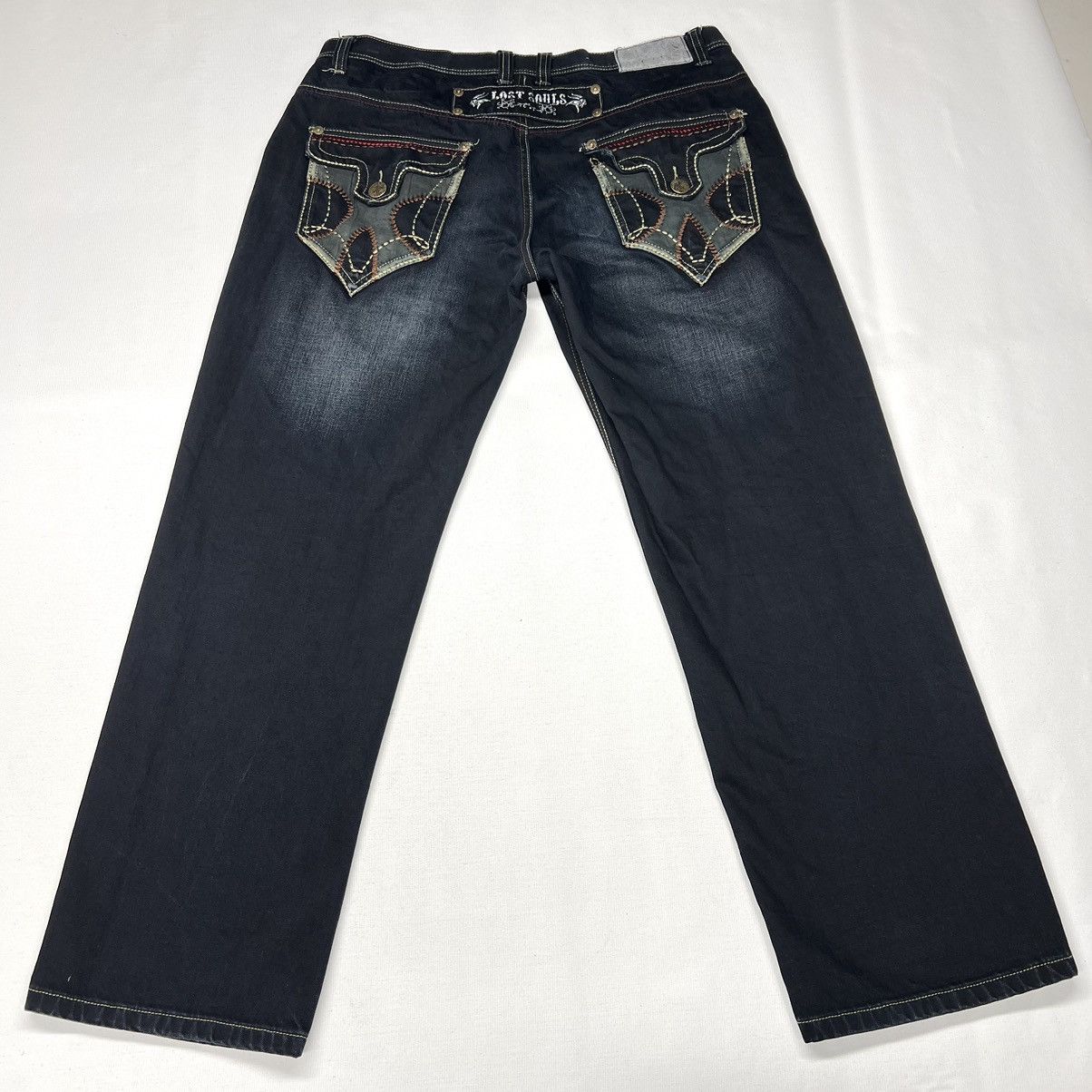 Imperious × Vintage Imperious Delf Jeans Black Denim Lost Souls Pocket Y2K Size US 38 / EU 54 - 1 Thumbnail