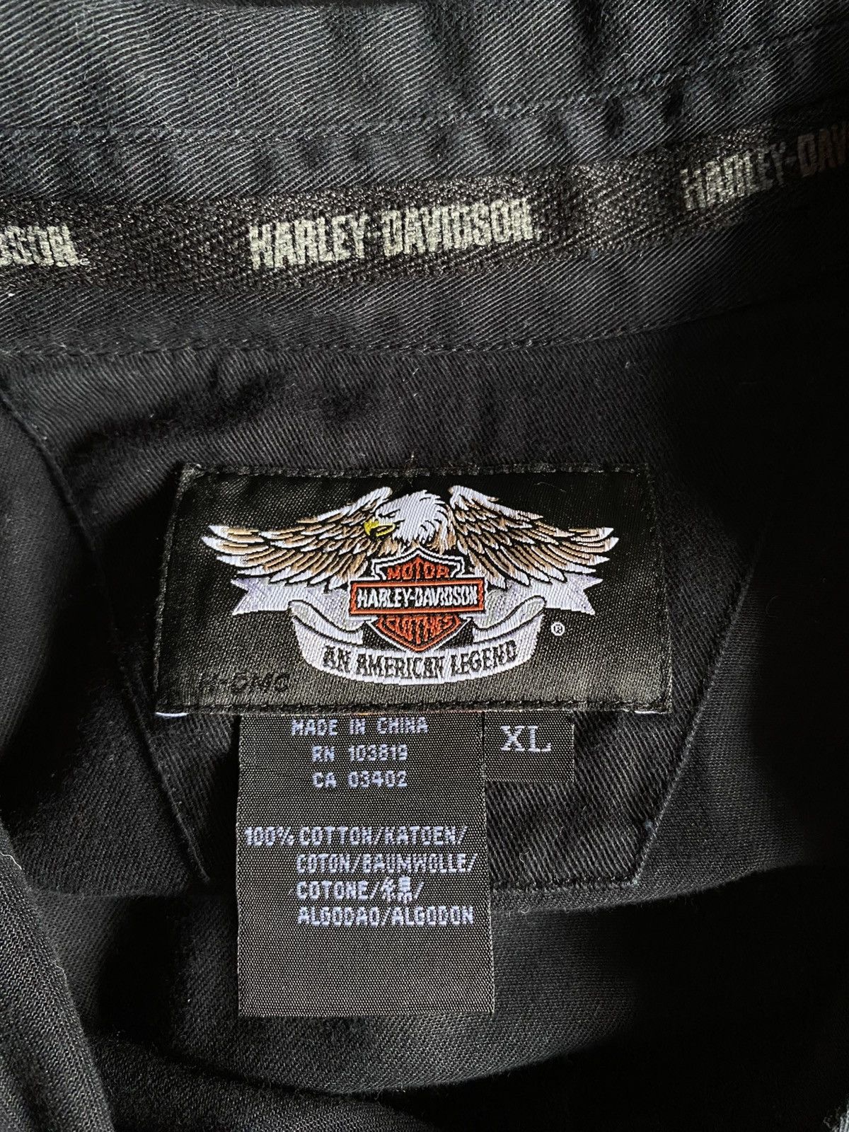 Harley Davidson Harley Heritage Black Statement Shirt Size US XL / EU 56 / 4 - 6 Thumbnail