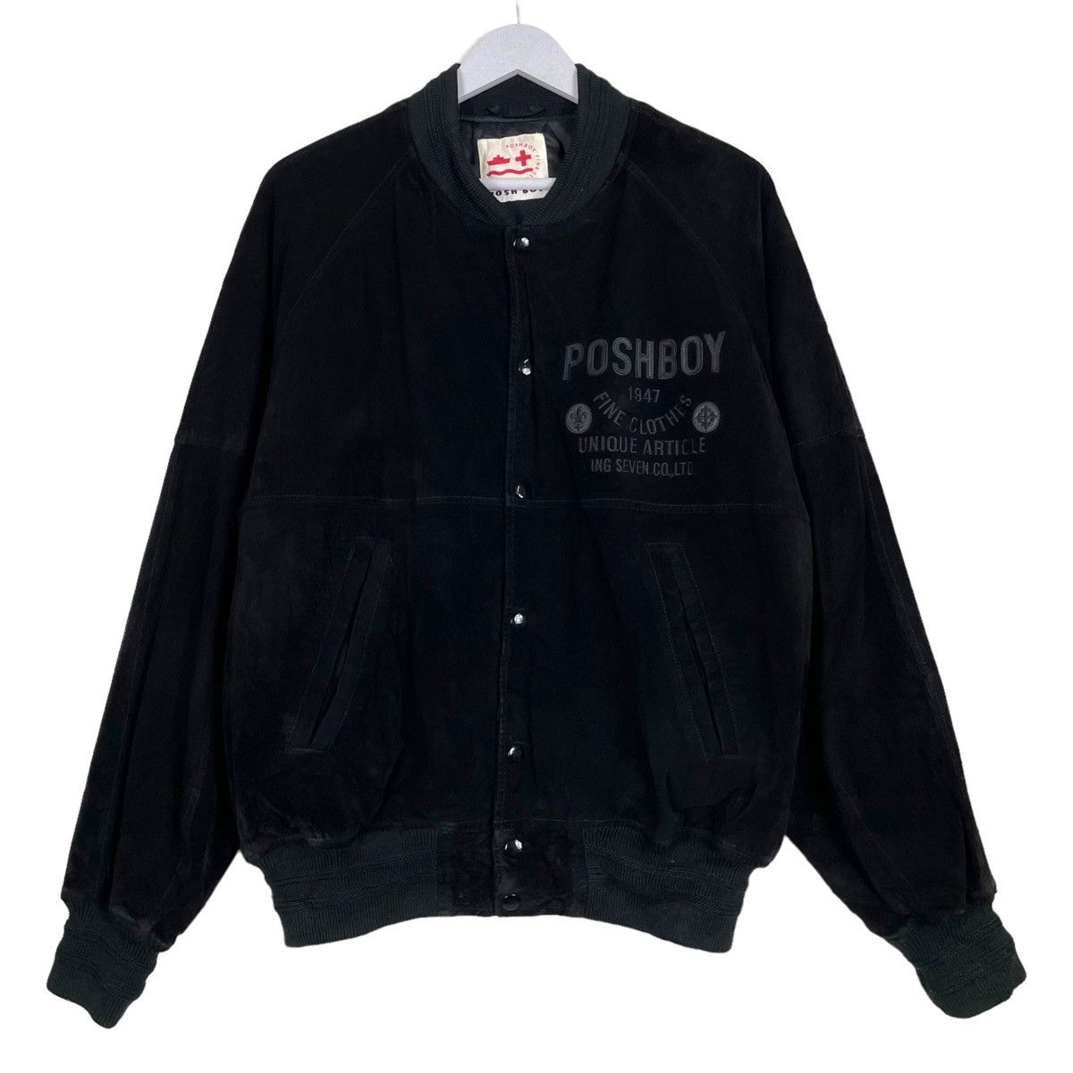 Japanese Brand × Sports Specialties 💥80s POSH BOY BIG LOGO VARSITY JACKET Size US M / EU 48-50 / 2 - 2 Thumbnail